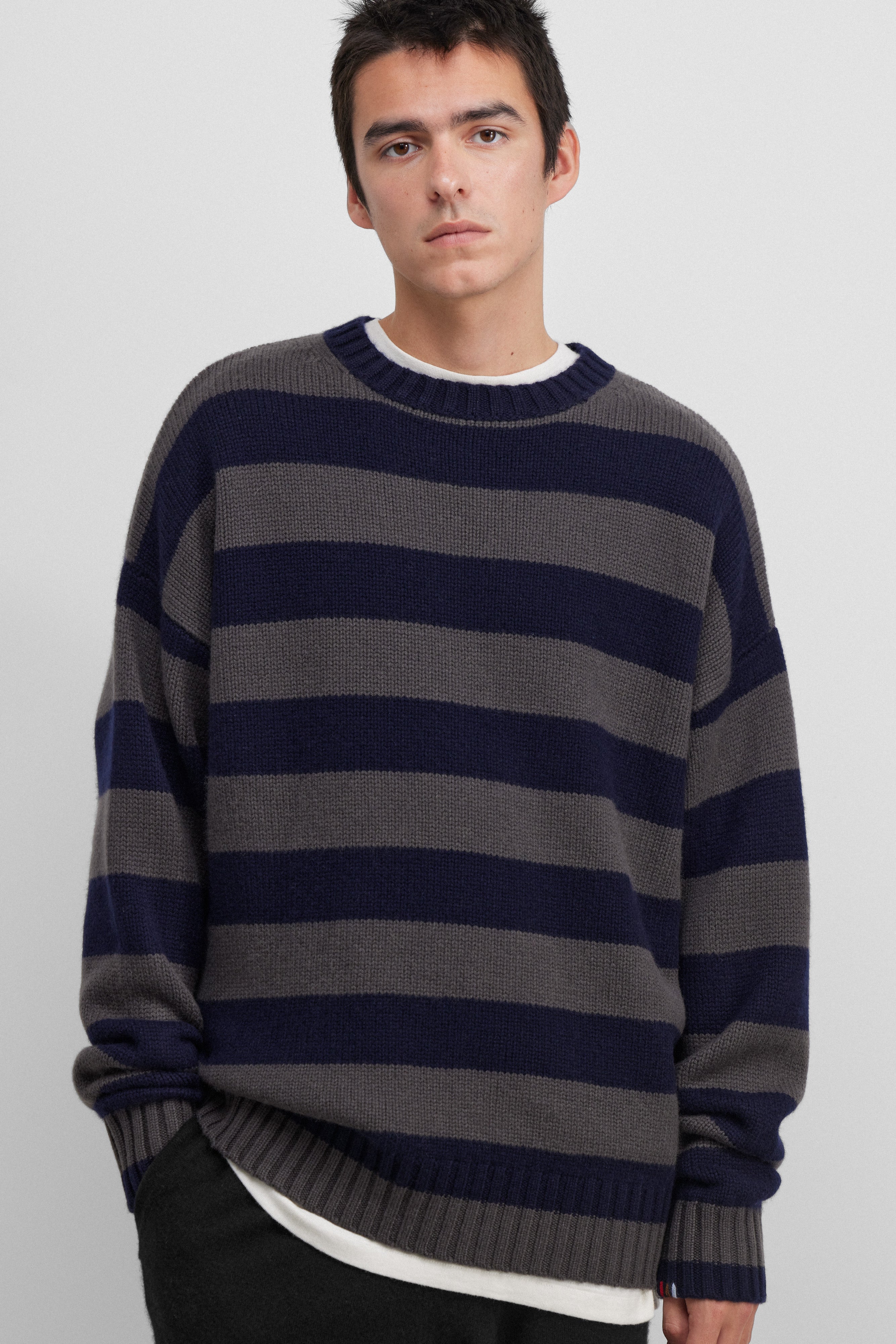 extreme cashmere striped sweater pure – 383 lovely – extreme