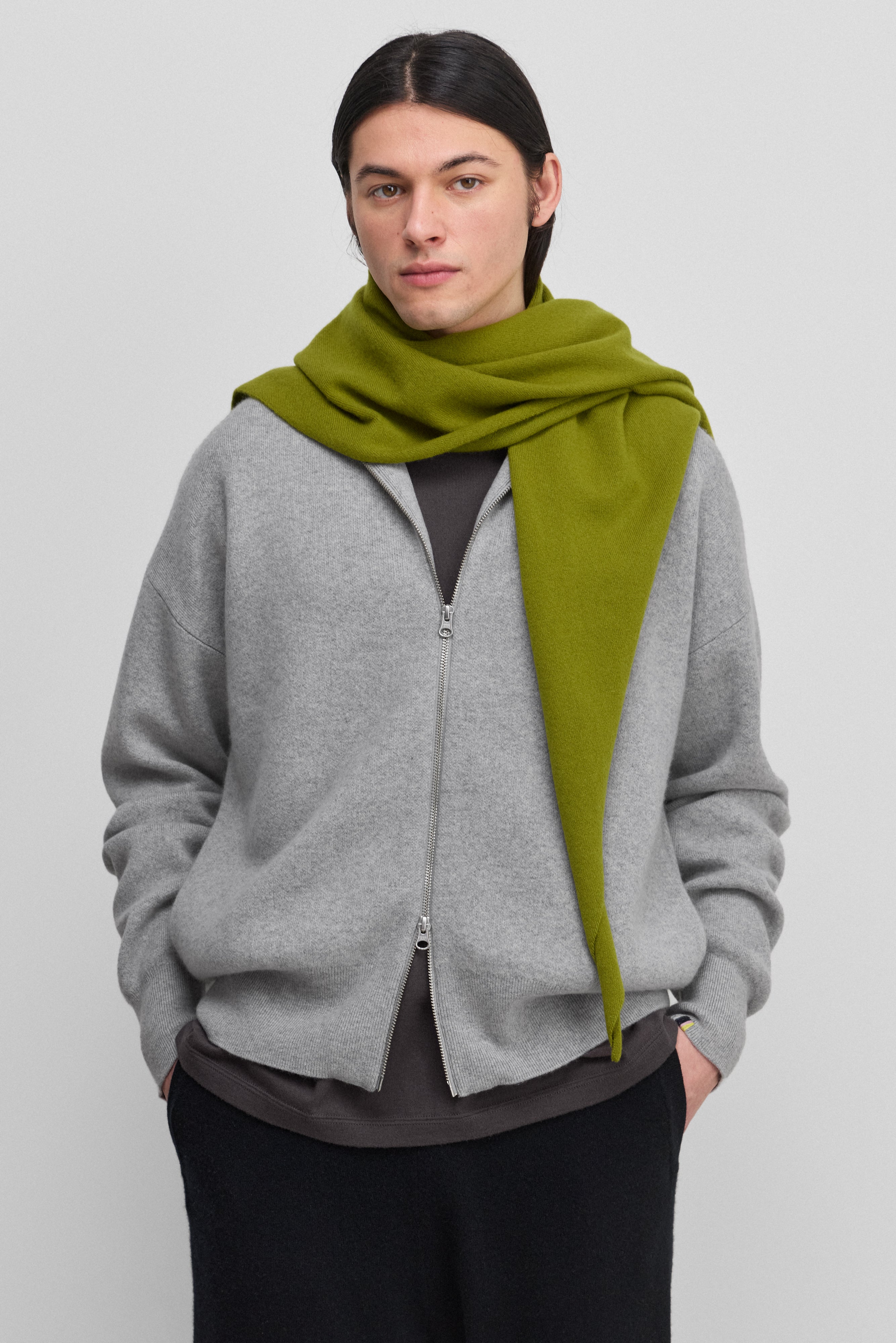 extreme cashmere zip-up cardigan pure – 319 xtra out – extreme