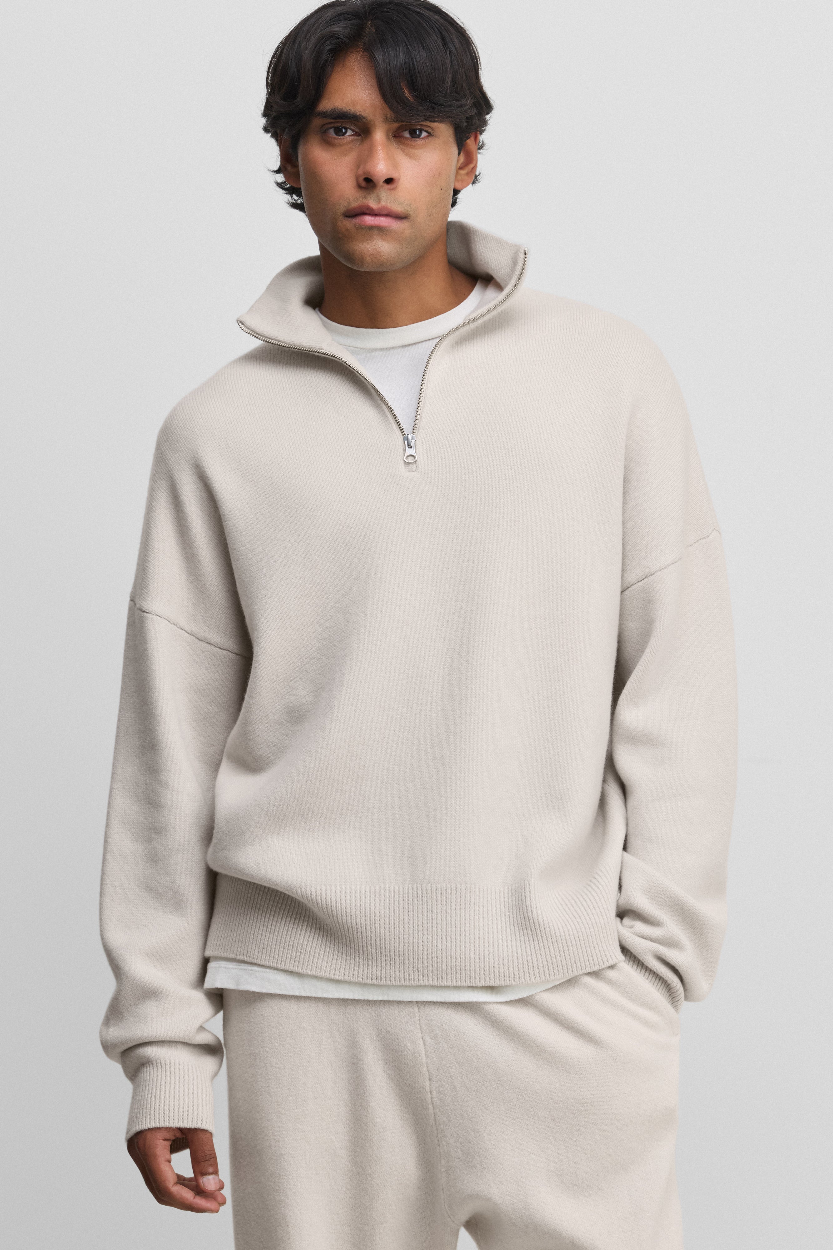 extreme cashmere half-zip sweater unisex – 235 hike – extreme