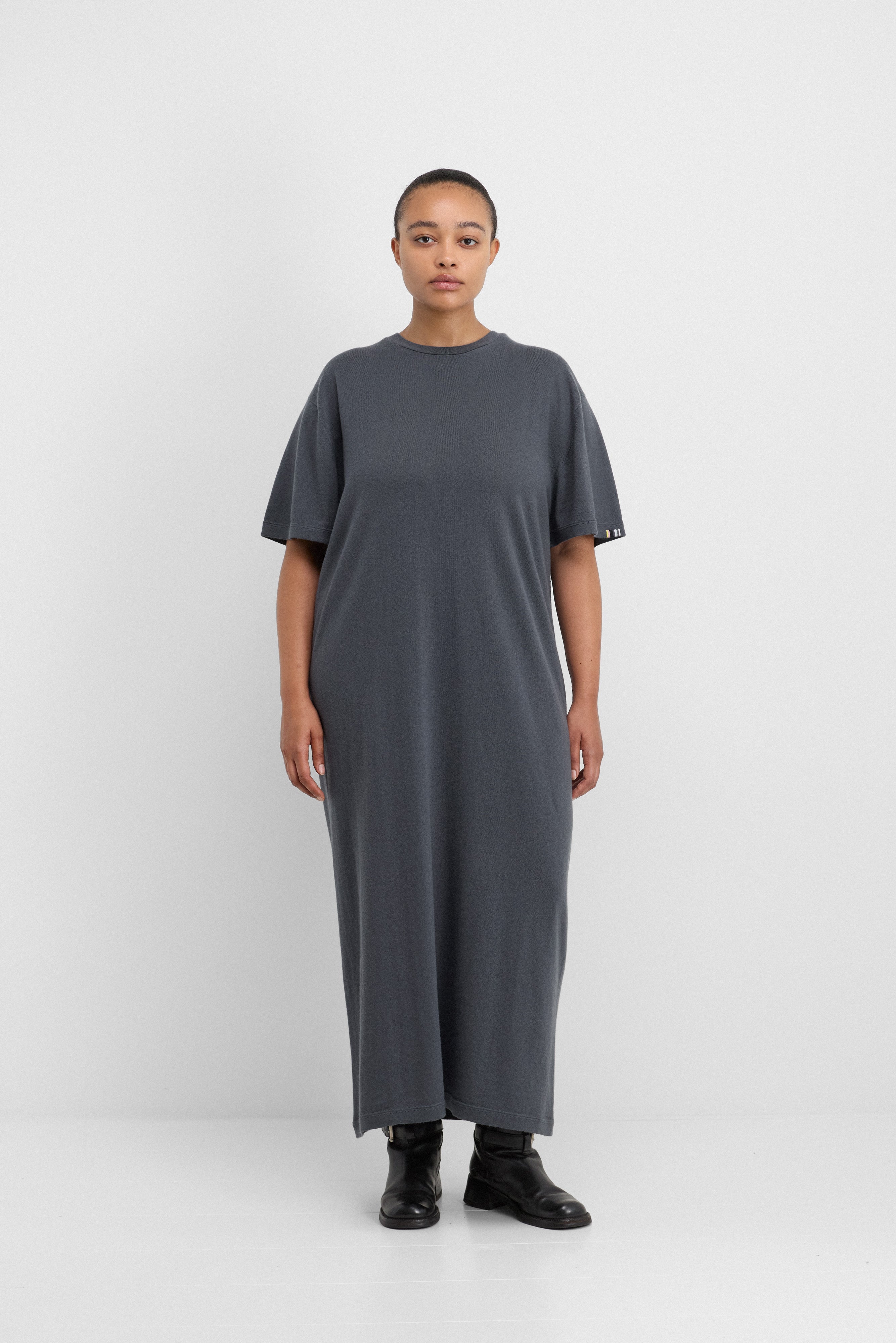 short cashmere dress Wool and cashmere short knit dress Woman, White
