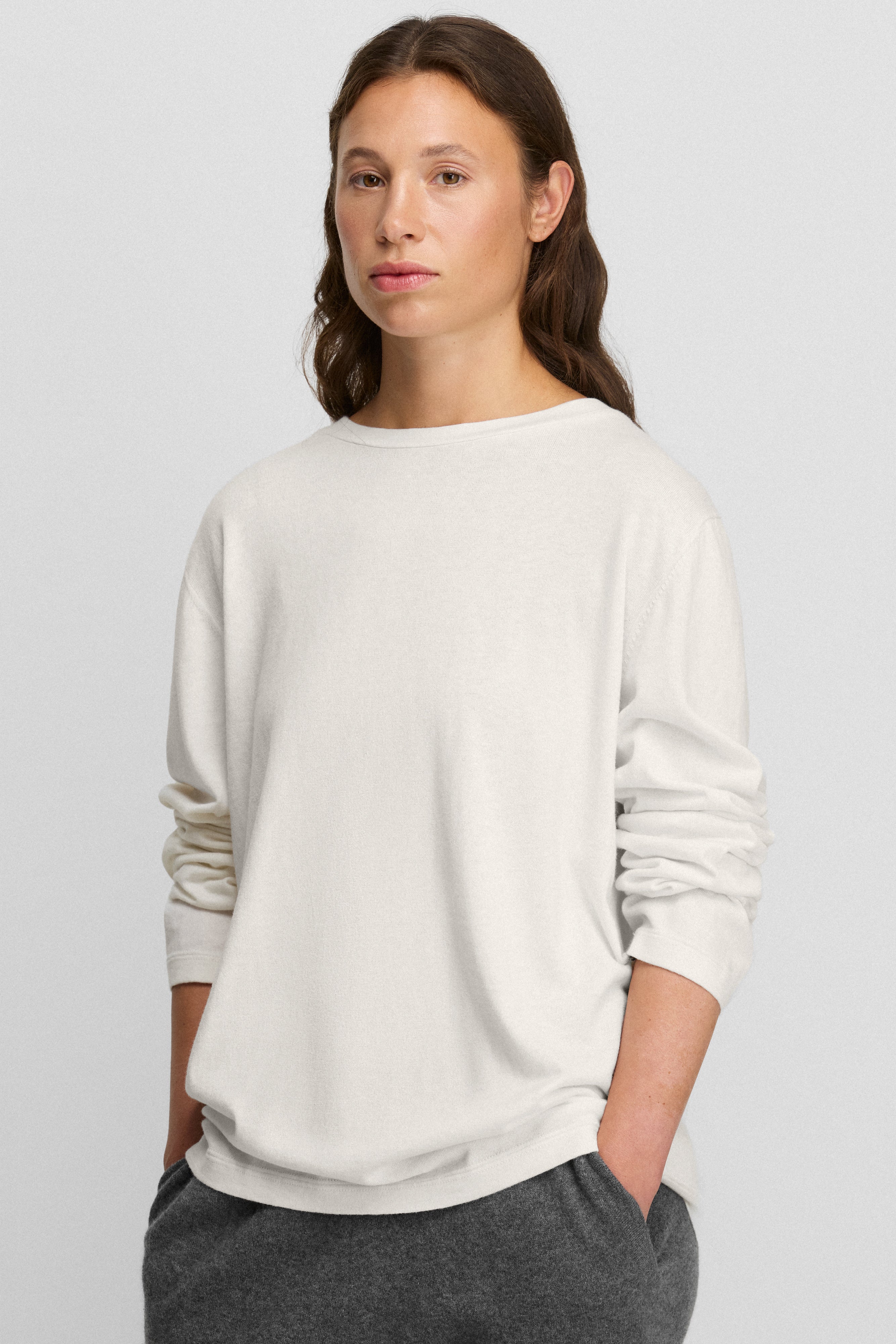 extreme cashmere cotton-cashmere longsleeve 500 jones – extreme