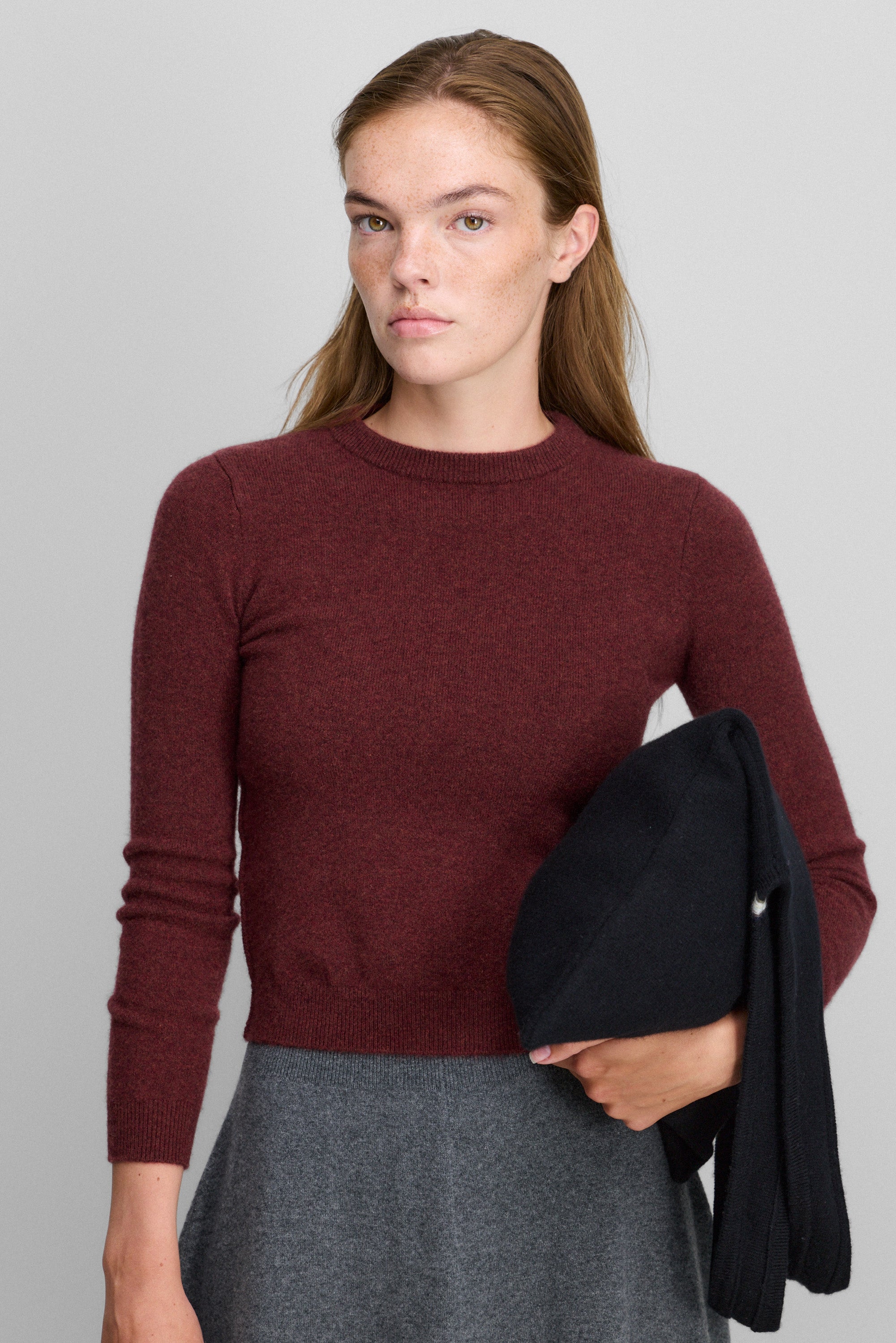 extreme cashmere petite crew sweater cropped – 98 kid