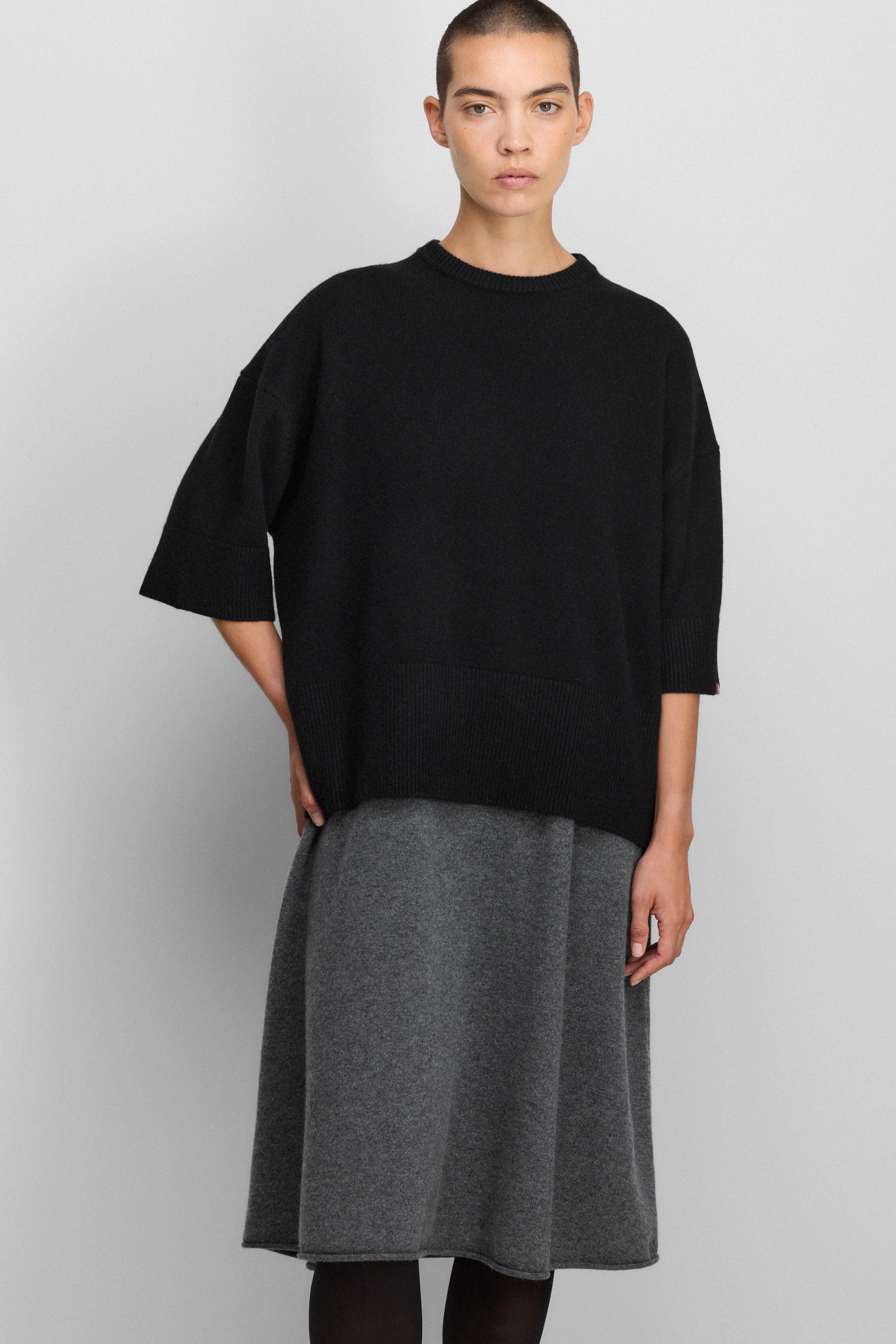 extreme cashmere half sleeve sweater n433 sassie – extreme cashmere x