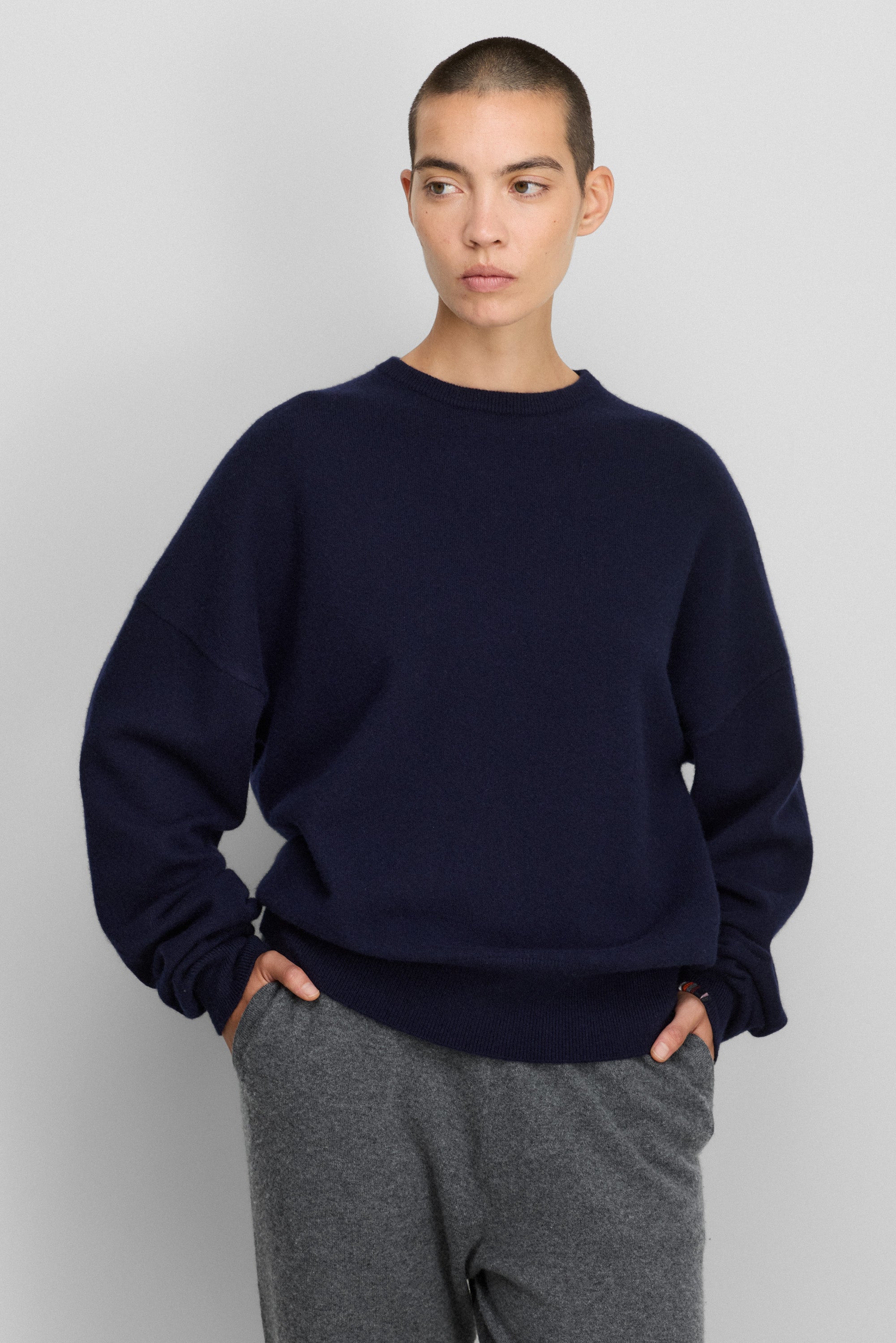 extreme cashmere crewneck sweater unisex – 355 tes