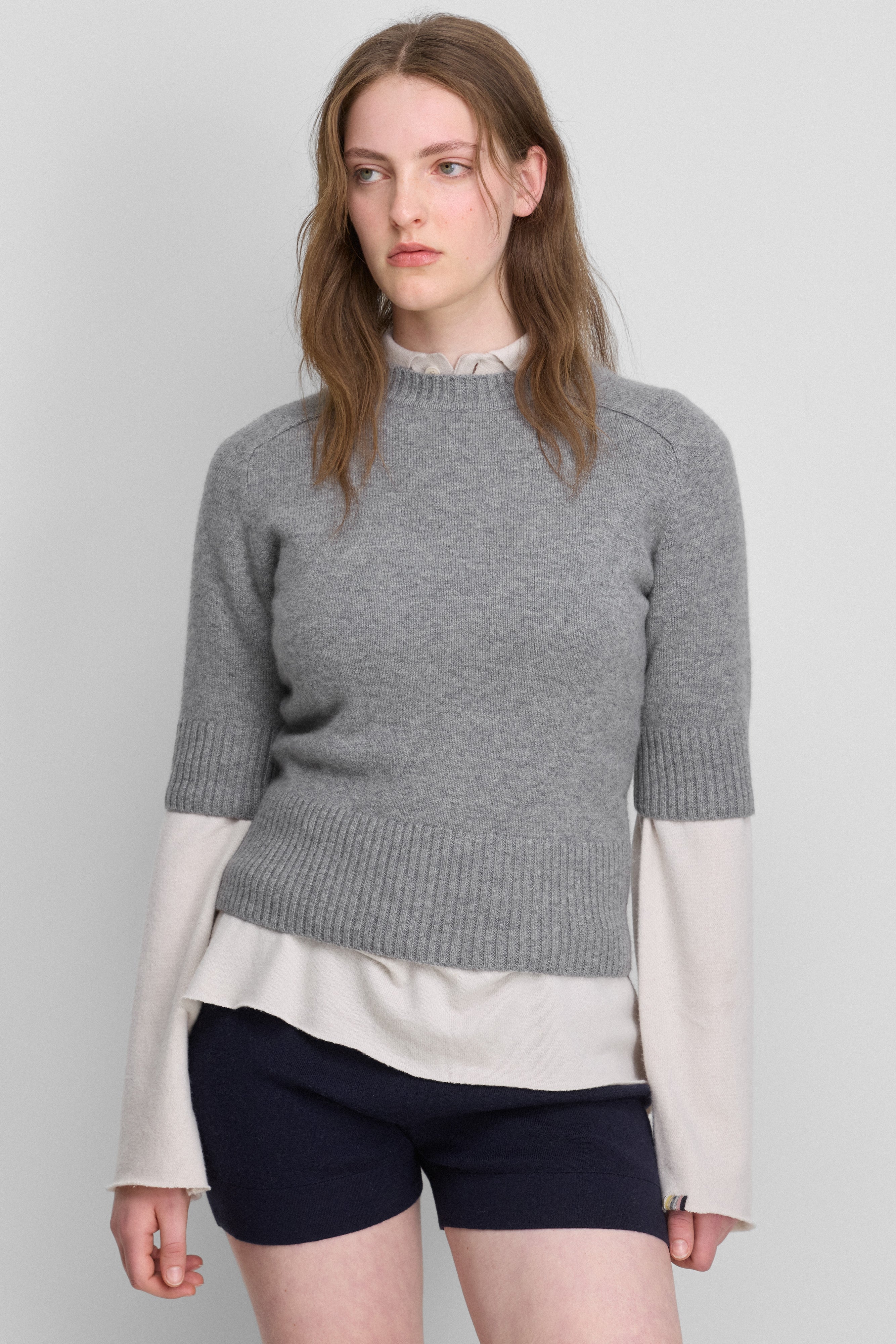 extreme cashmere 3/4-sleeved sweater – 374 lauren – extreme cashmere x