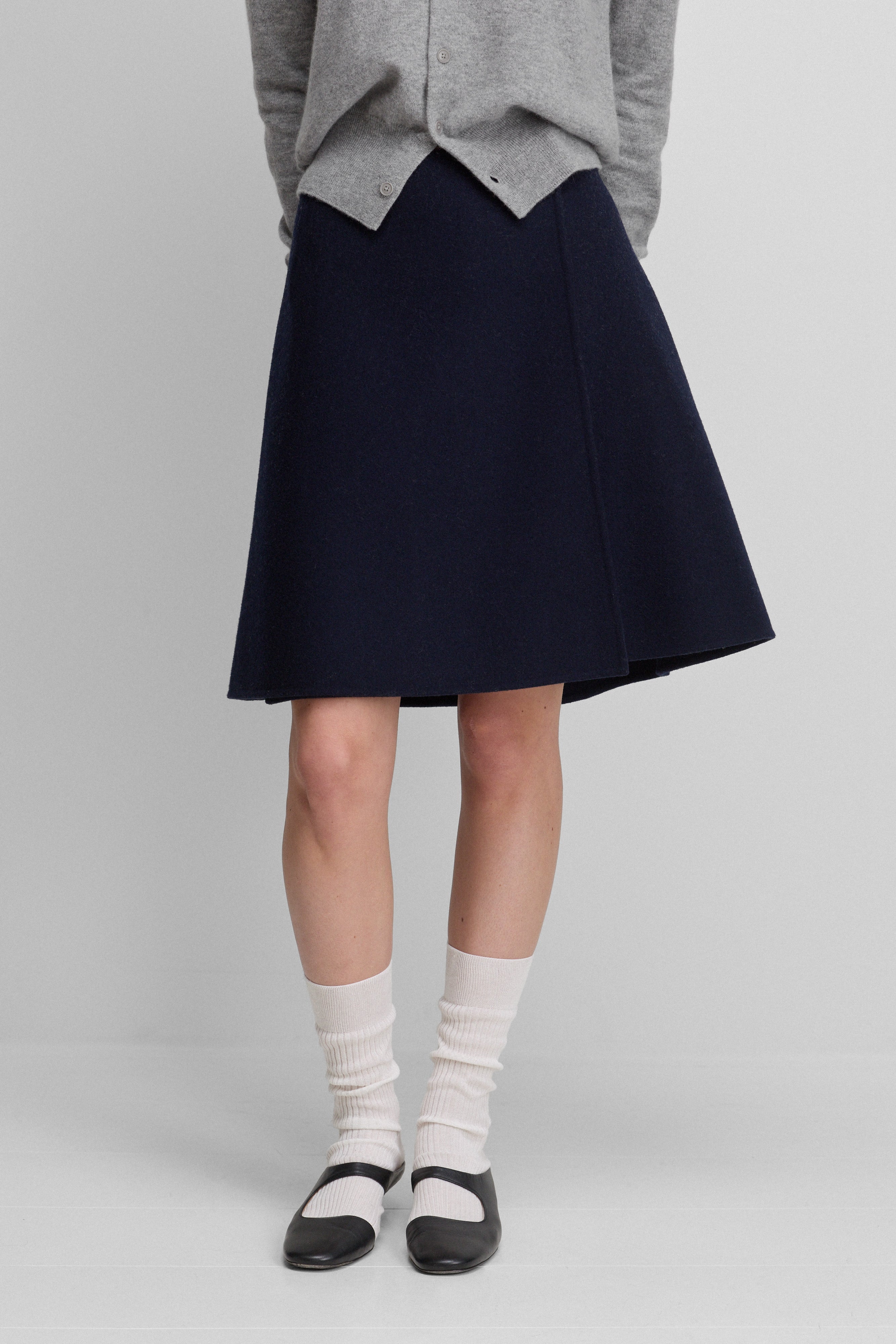 extreme cashmere double-face mini skirt 465 line – extreme cashmere x