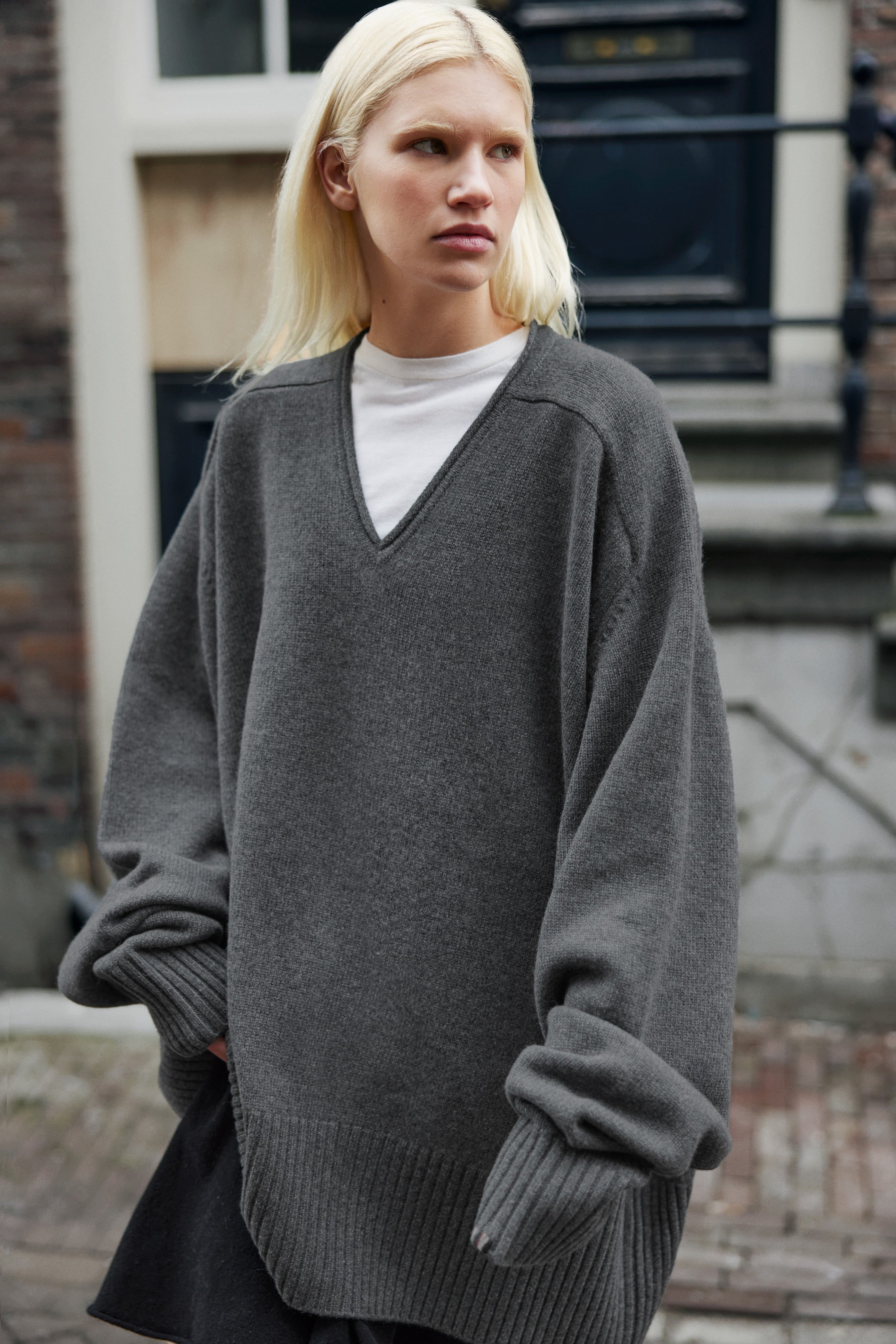 extreme cashmere v neck sweater oversized 376 club
