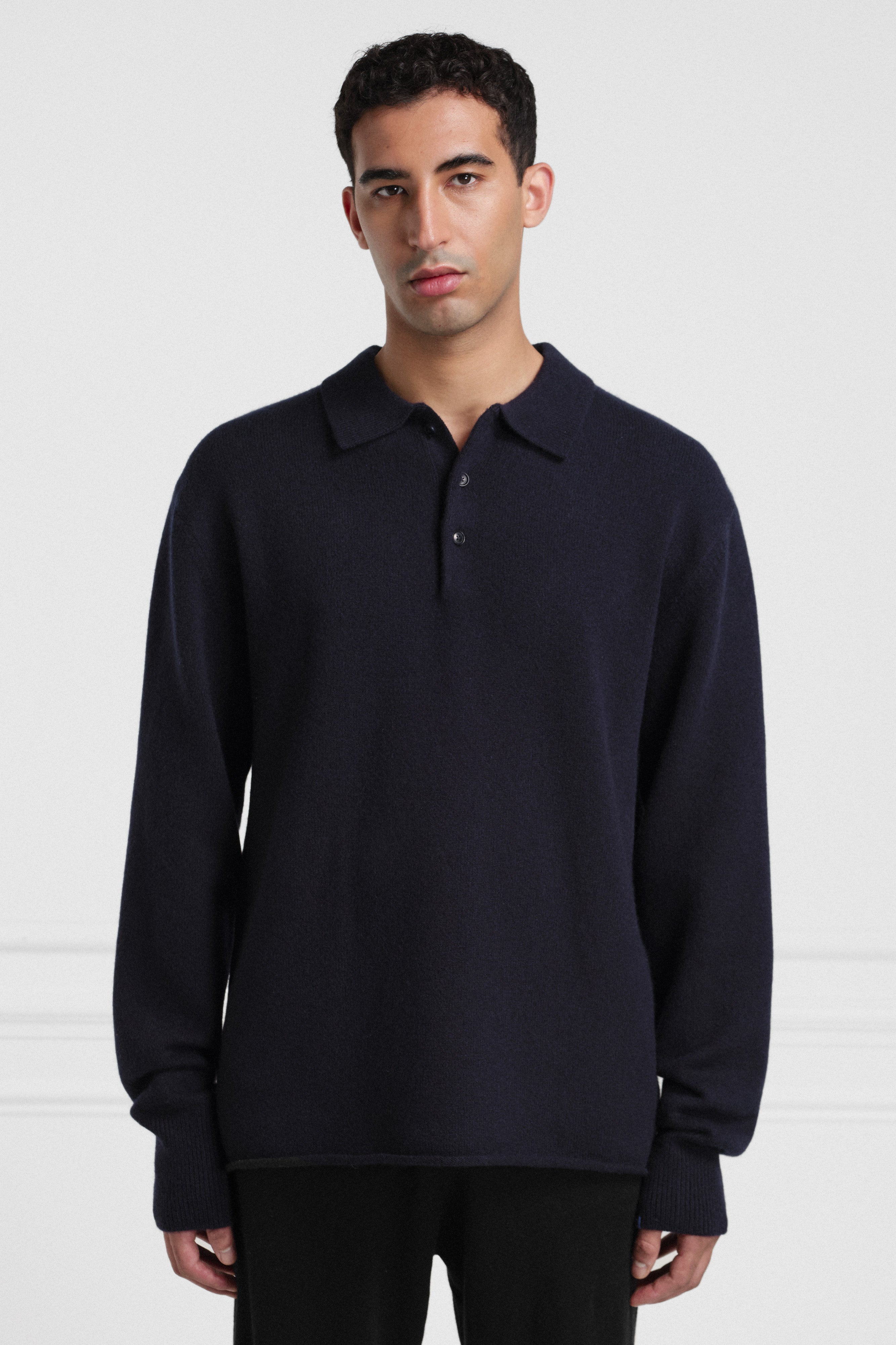 Cashmere polo sweater mens new arrivals