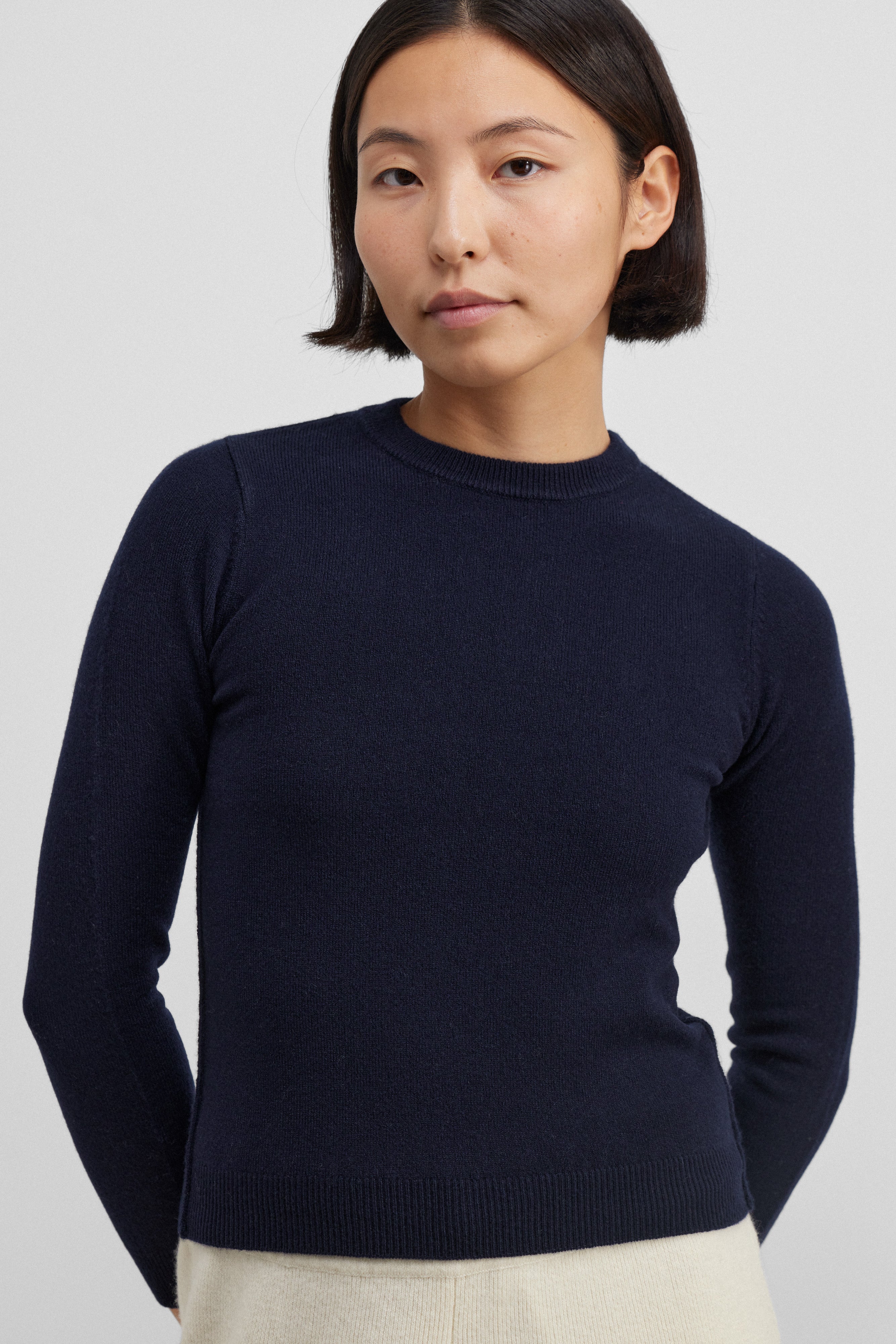 extreme cashmere petite crew sweater cropped – 98 kid – extreme