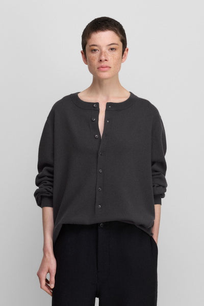 extreme cashmere button-up sweater blouse n°280 bi – extreme