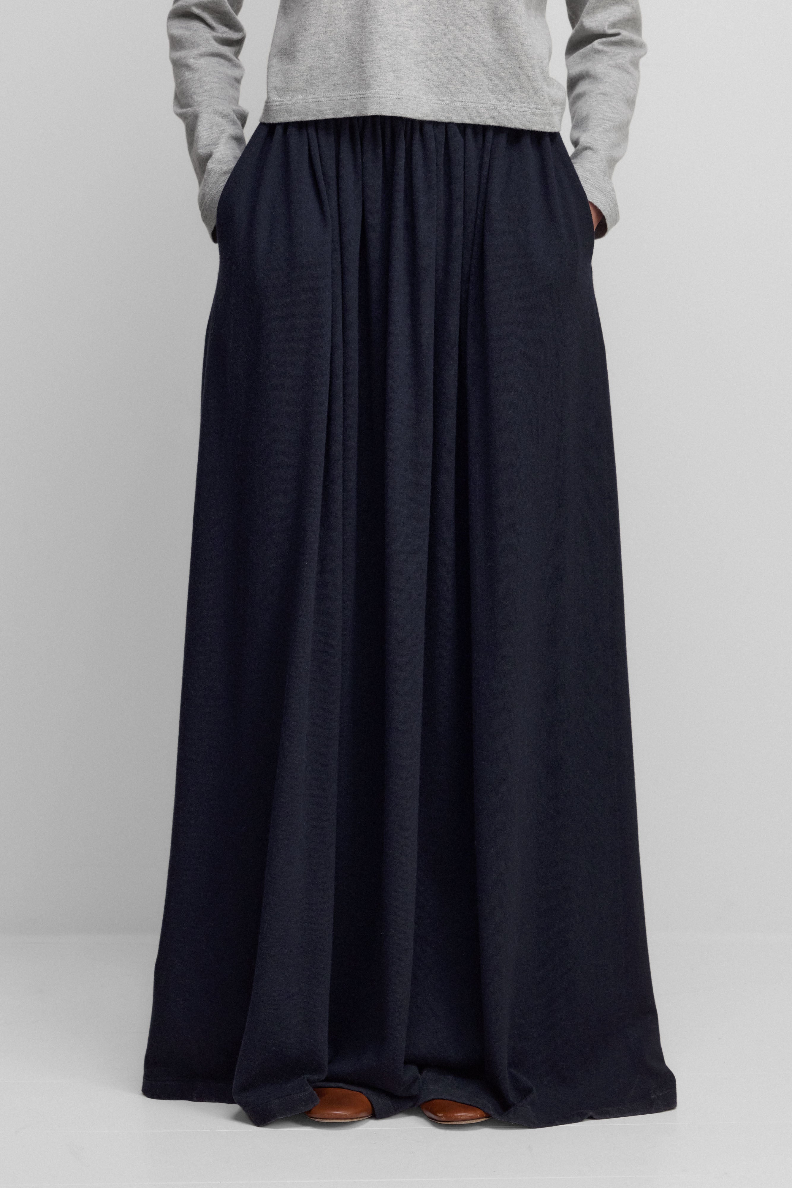 extreme cashmere cotton long maxi skirt – 403 mary – extreme