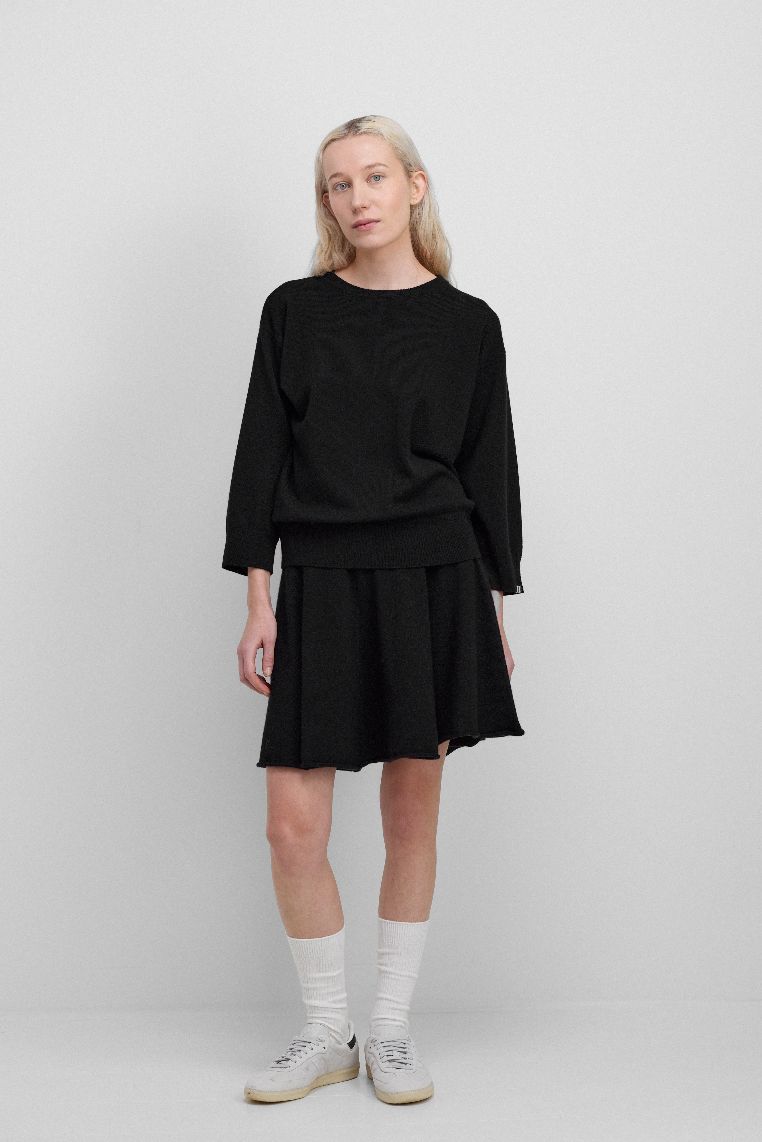 extreme cashmere 7/8-sleeved sweater light 398 jewel