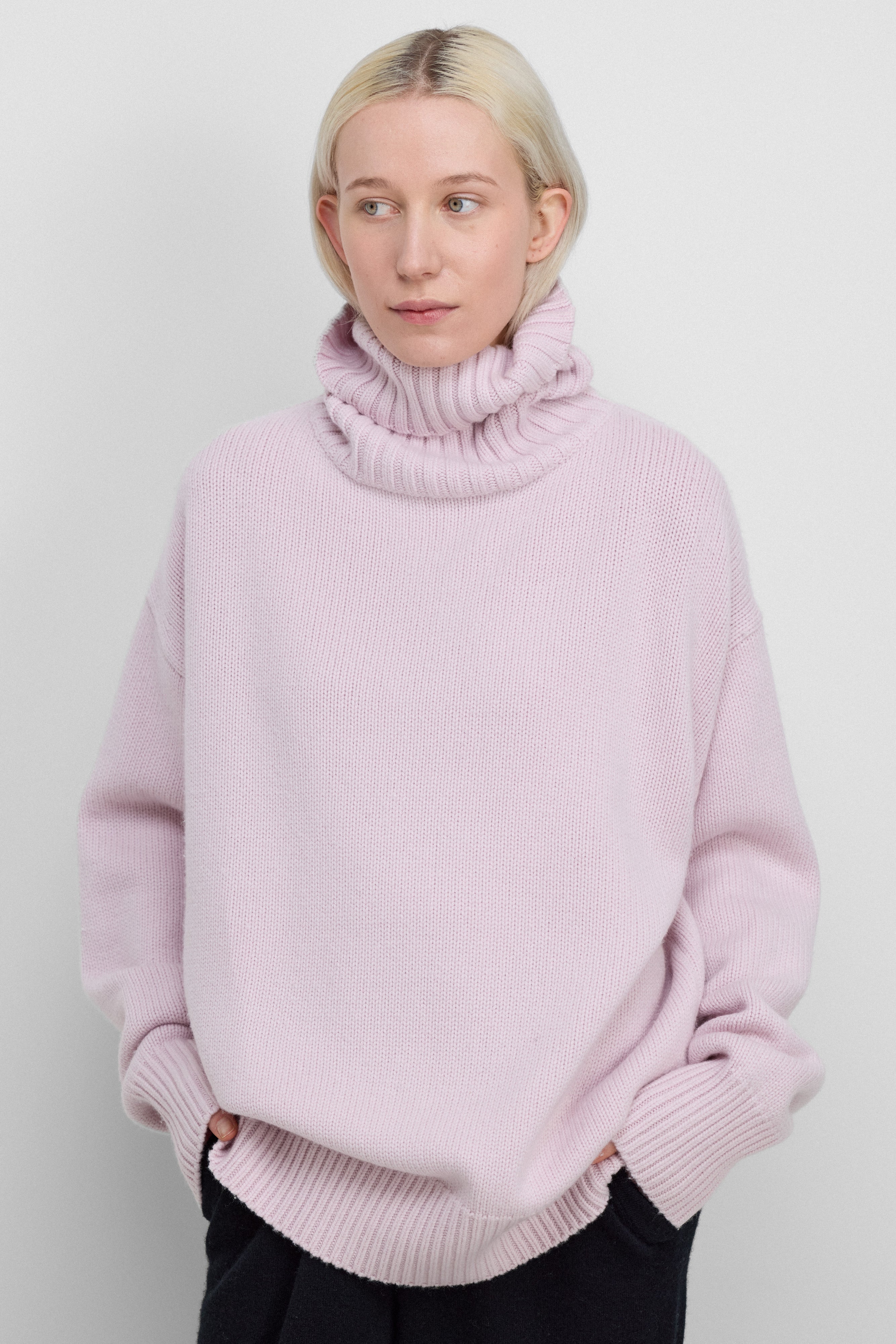 extreme cashmere turtleneck sweater chunky oversize xtra