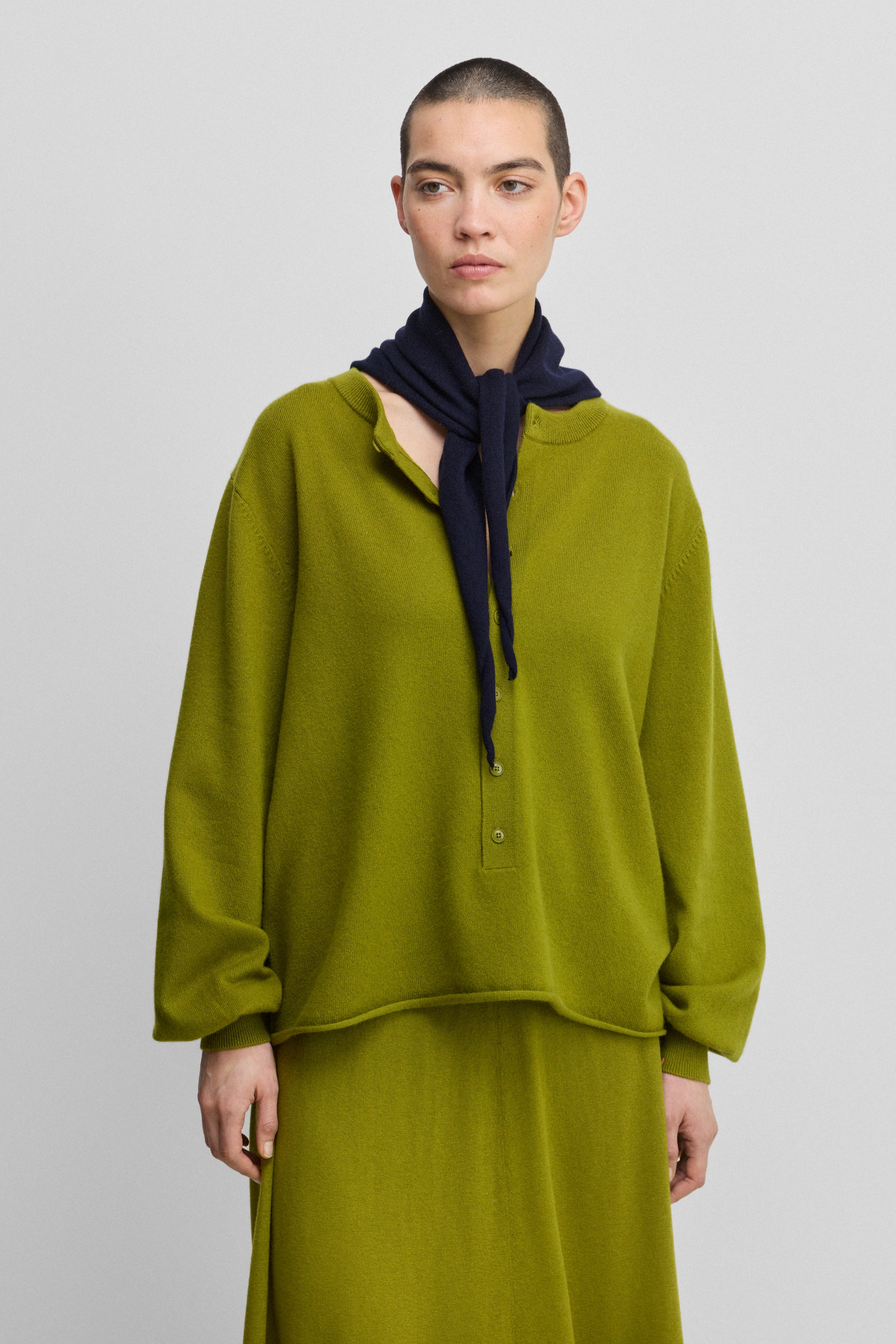 extreme cashmere button-up sweater blouse n°280 bi – extreme
