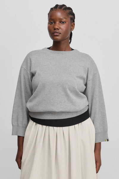 extreme cashmere 3/4 sleeve sweater light 398 jewel – extreme