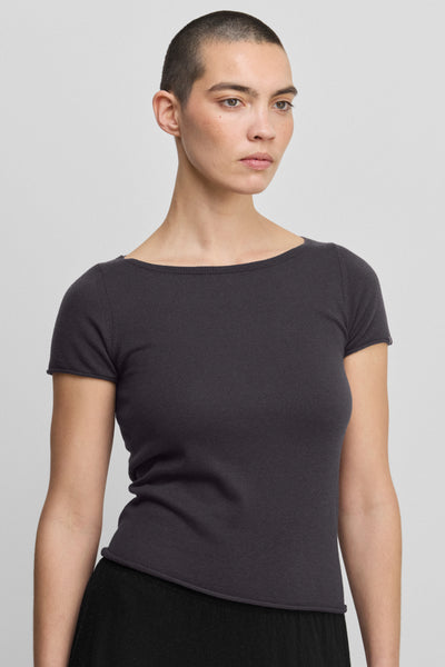 extreme cashmere boat-neck t-shirt – 466 lolita – extreme cashmere x