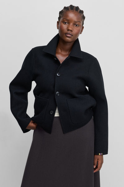 ジャケット・アウター archive cashmere black raglan coat y2k extreme cashmere double-face jacket petite n463 mover – extreme