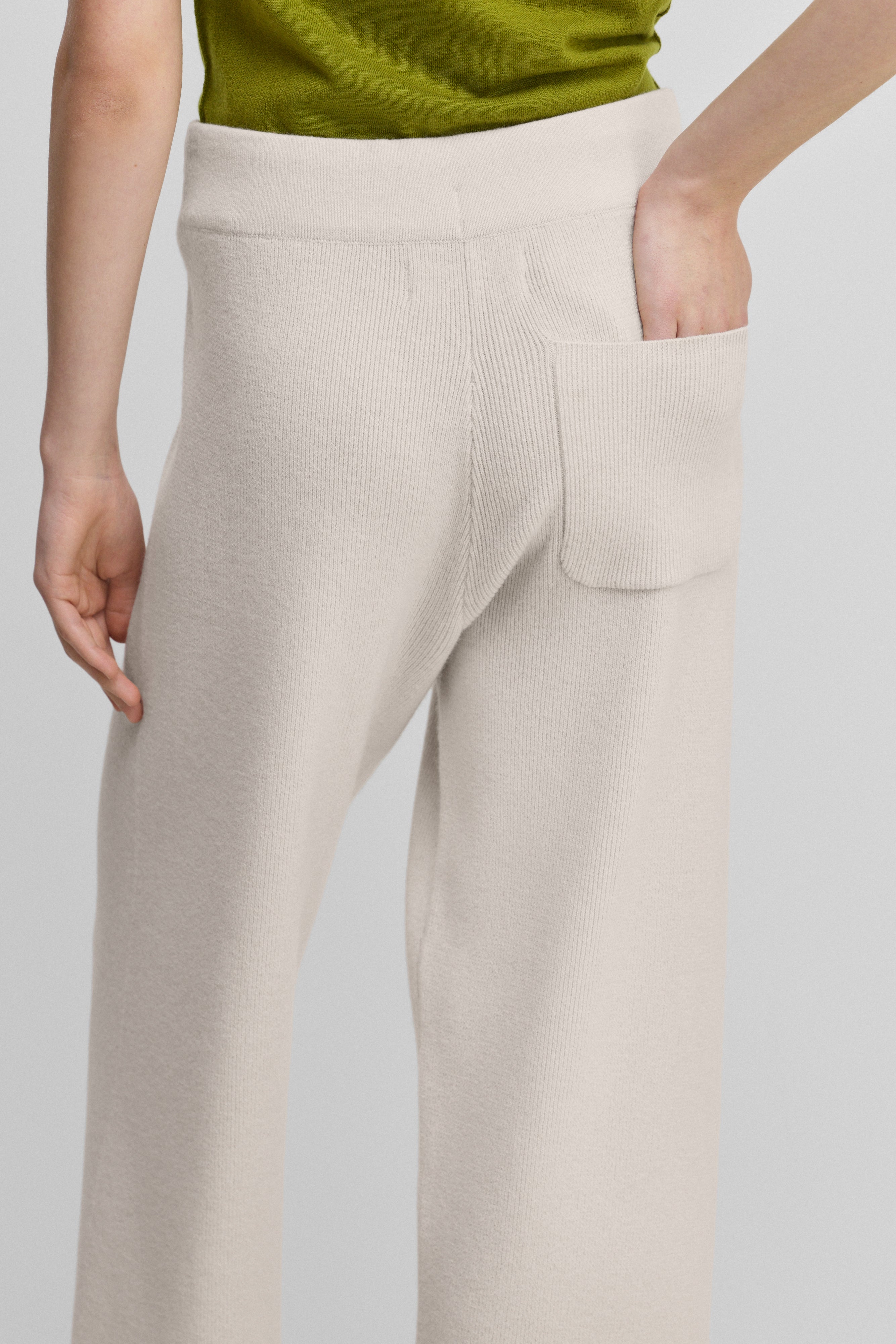 extreme cashmere wide-leg pants ribbed – 387 strut – extreme