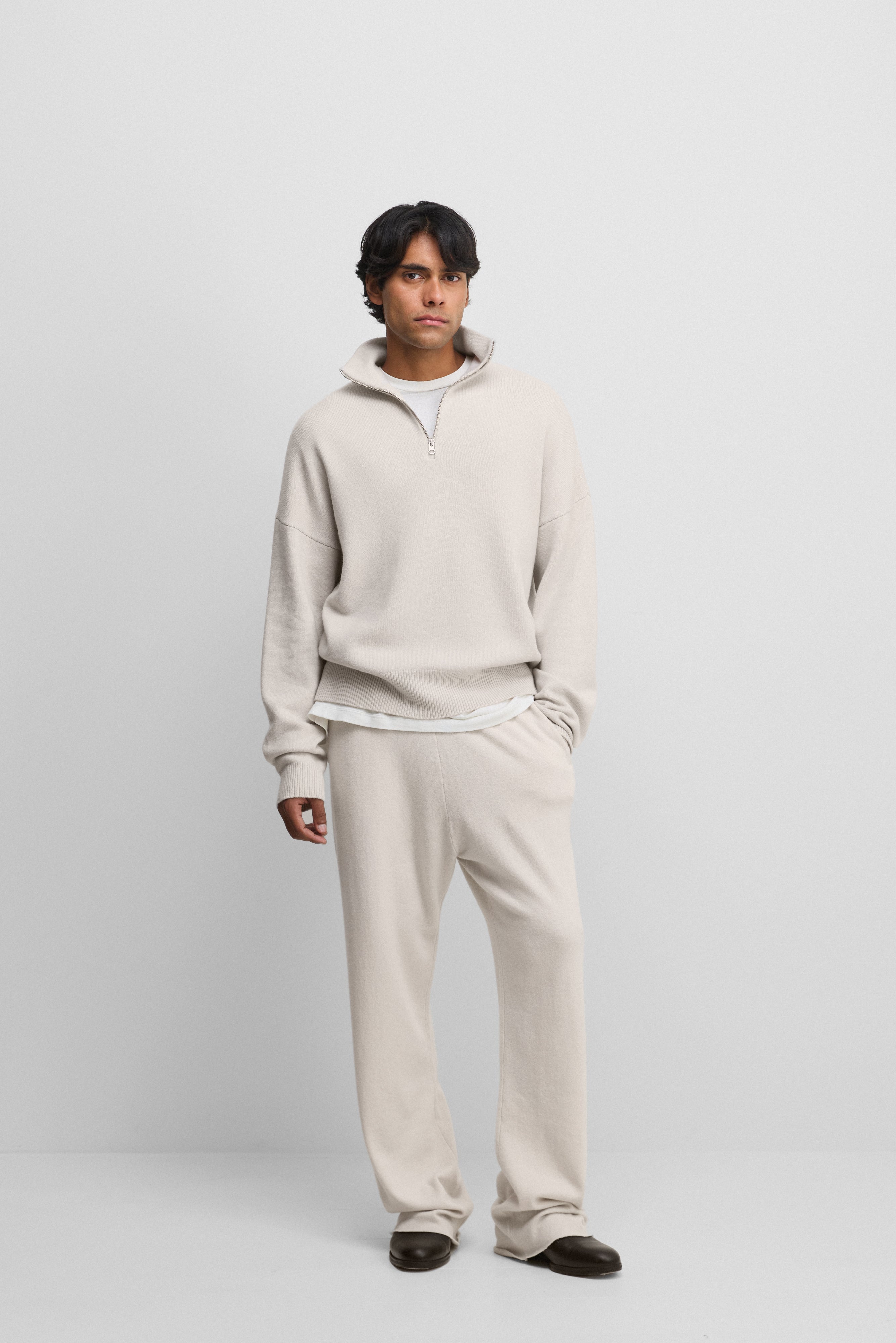 extreme cashmere half-zip sweater unisex – 235 hike – extreme