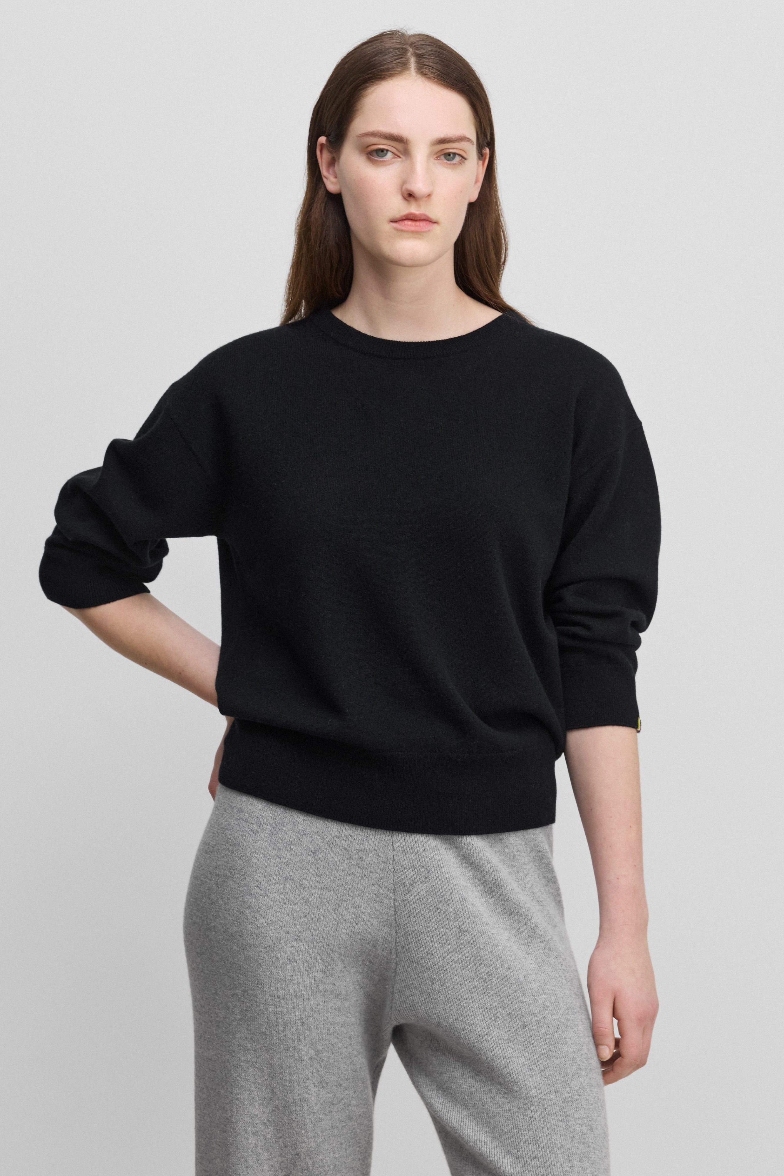 extreme cashmere leichter 7/8-arm pullover 398 jewel – extreme