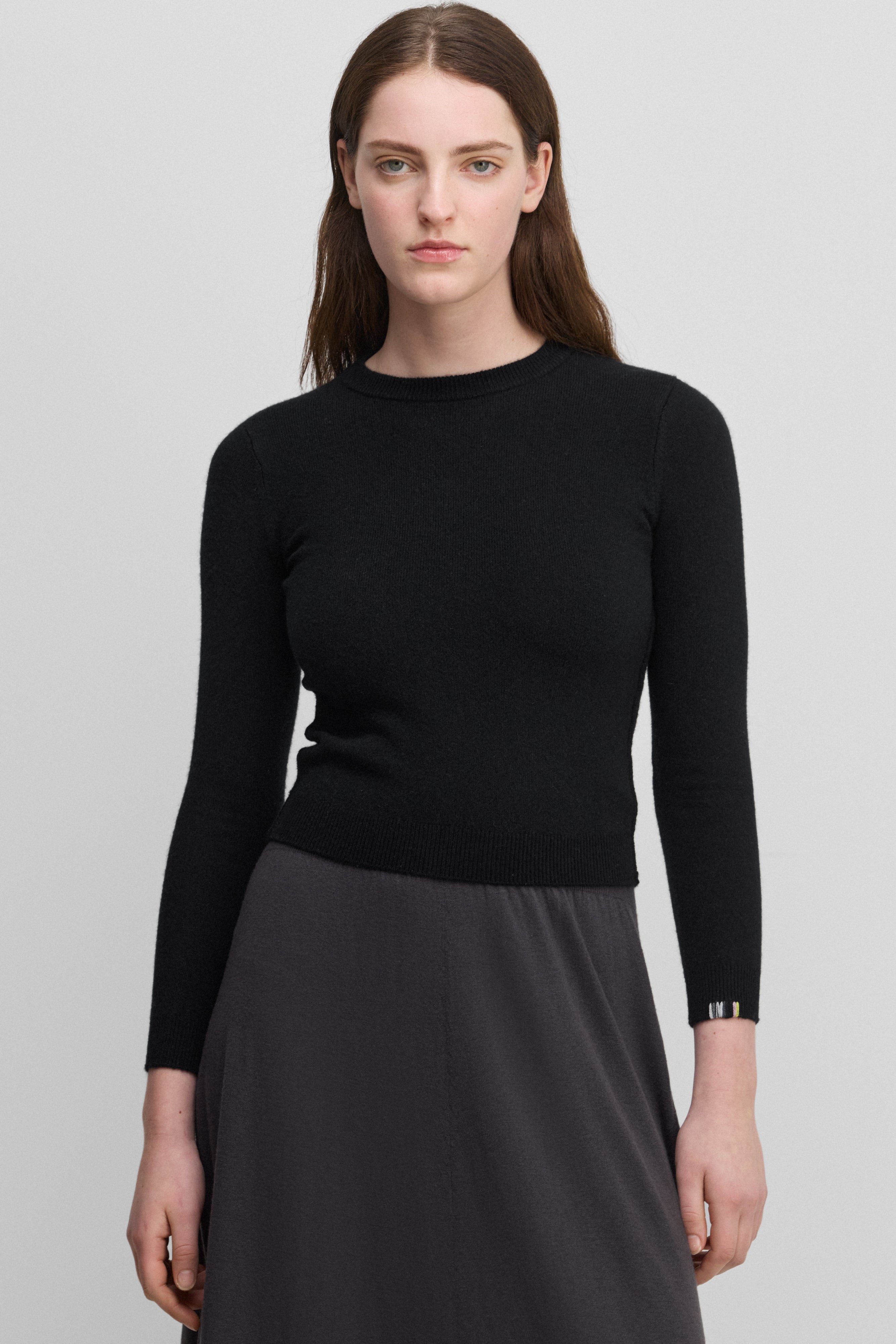 extreme cashmere petite crew sweater cropped – 98 kid – extreme