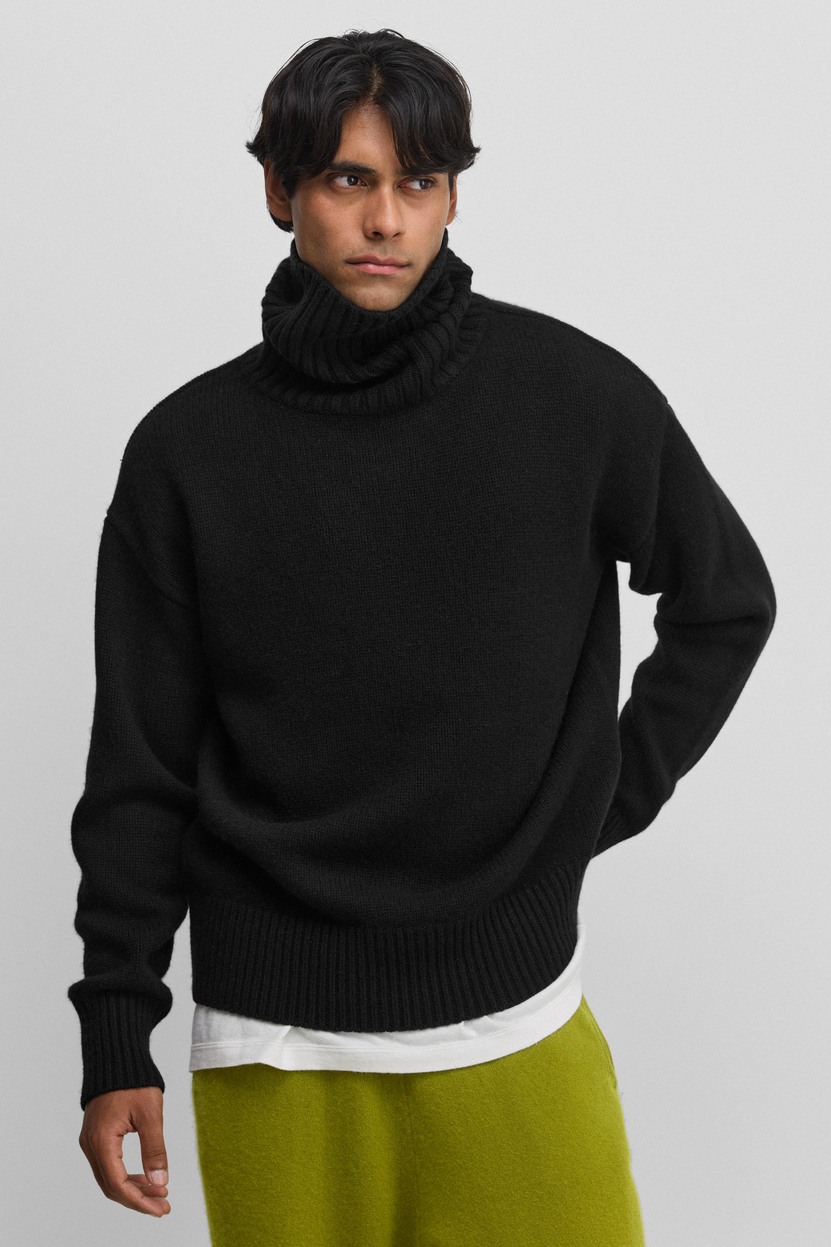 extreme cashmere turtleneck sweater chunky oversize xtra – extreme