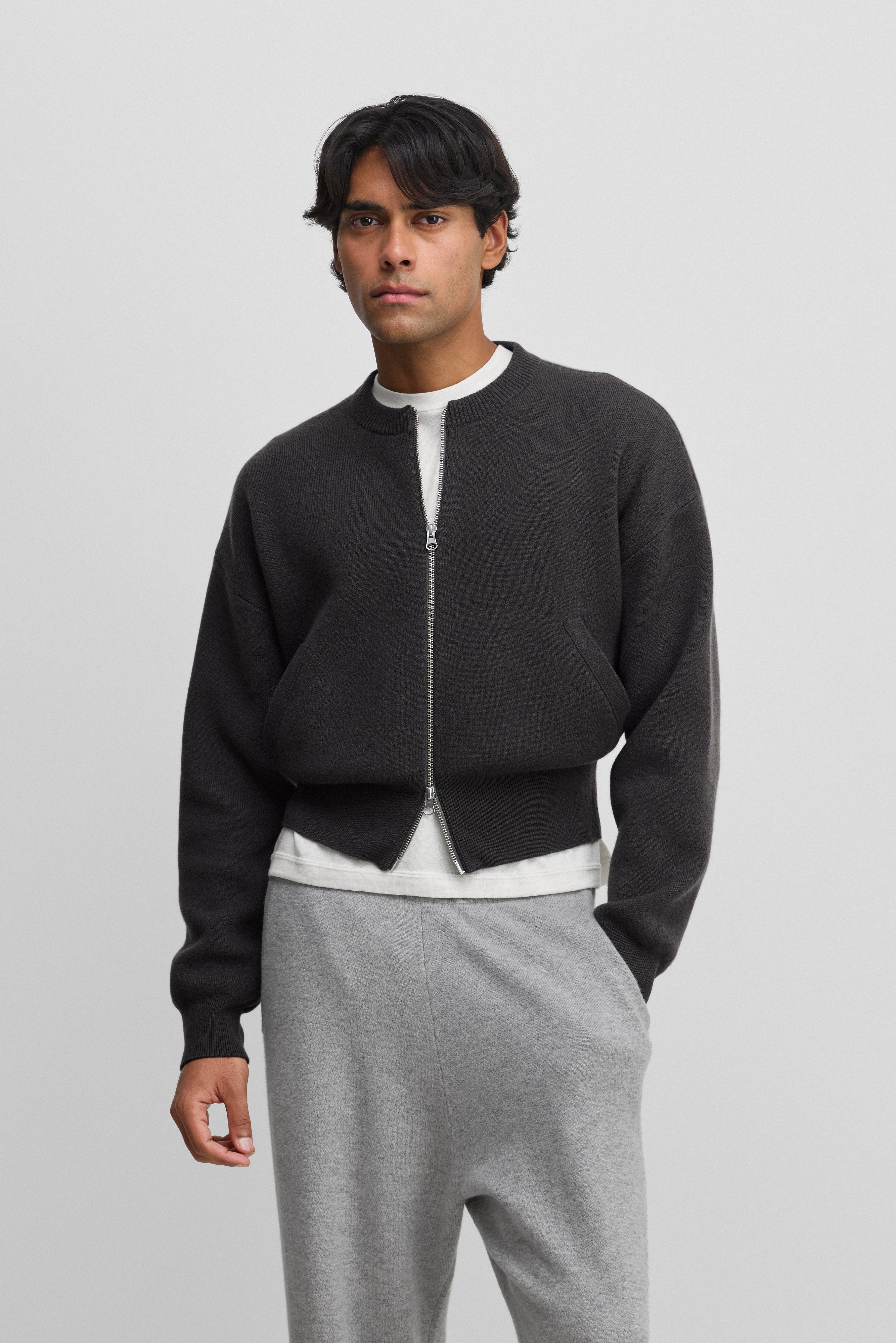 extreme cashmere zip-up cardigan – 478 xtra fun – extreme cashmere x