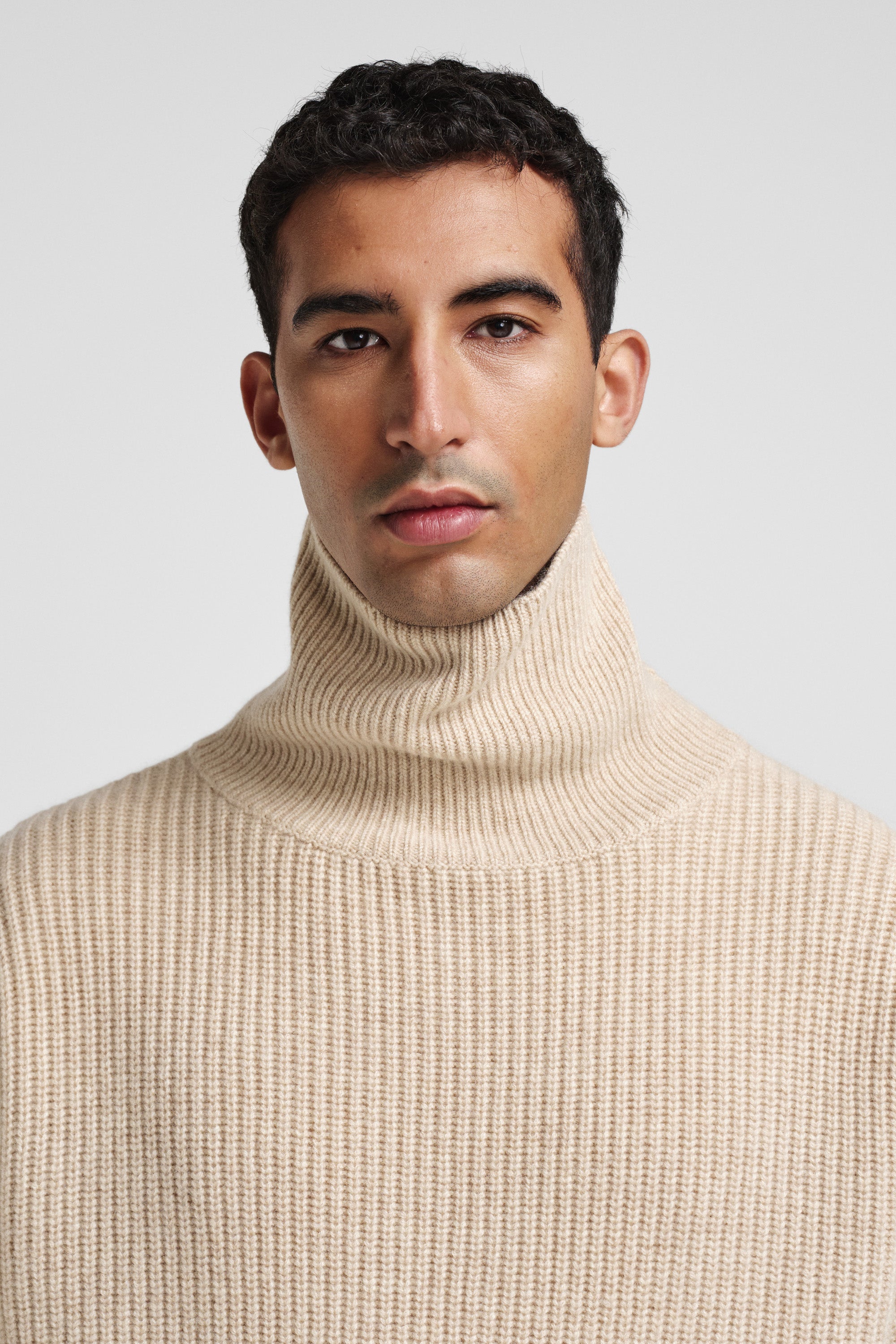 extreme cashmere 100% ribbed turtleneck sweater n°317 nisse