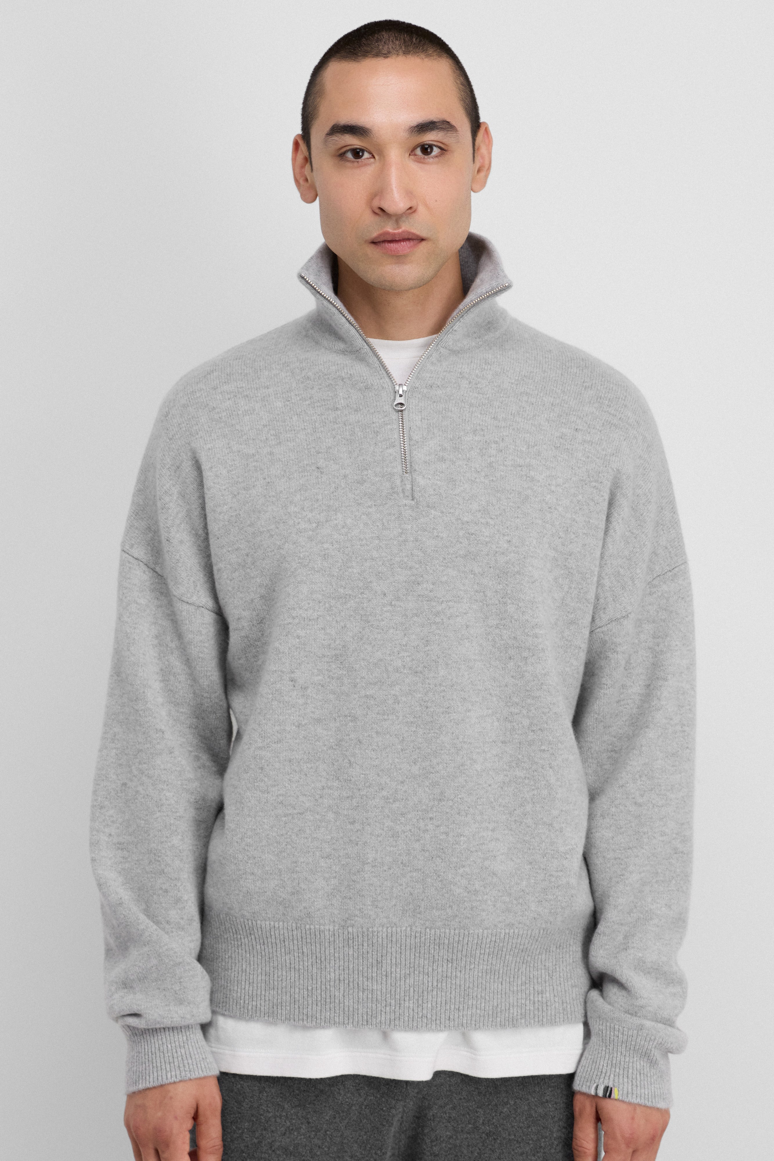 extreme cashmere half-zip sweater unisex – 235 hike