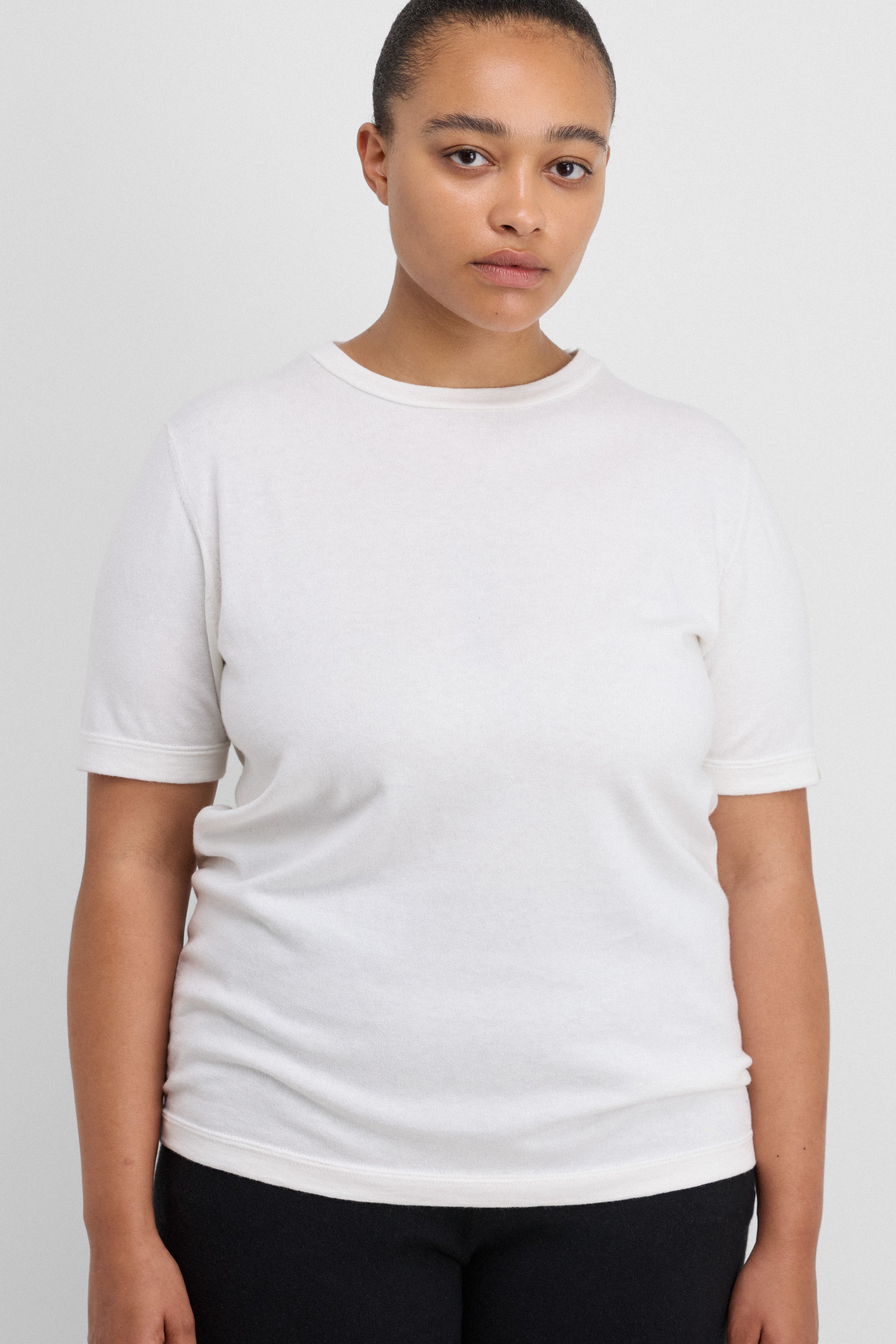 extreme cashmere Tシャツ extreme cashmere cotton t-shirt cropped – 267 tina