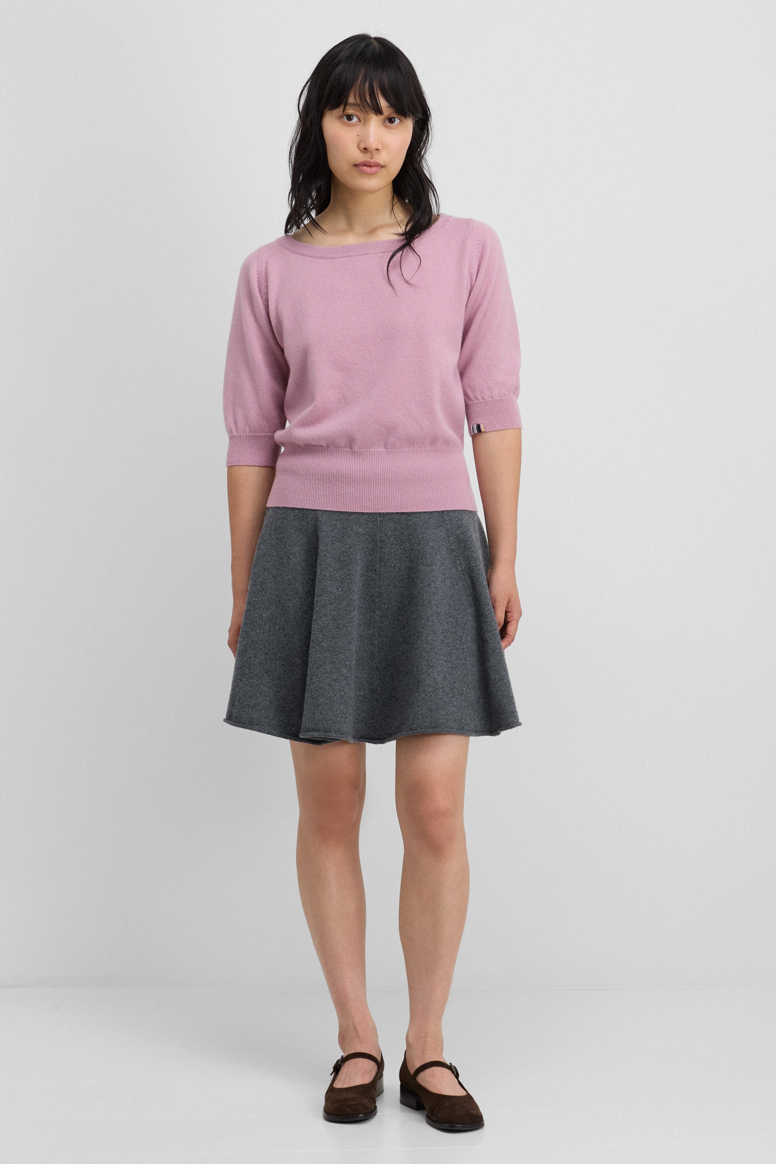 スカート extreme cashmere SKIRT (GIRL) extreme cashmere short cashmere circle skirt – 379 girl
