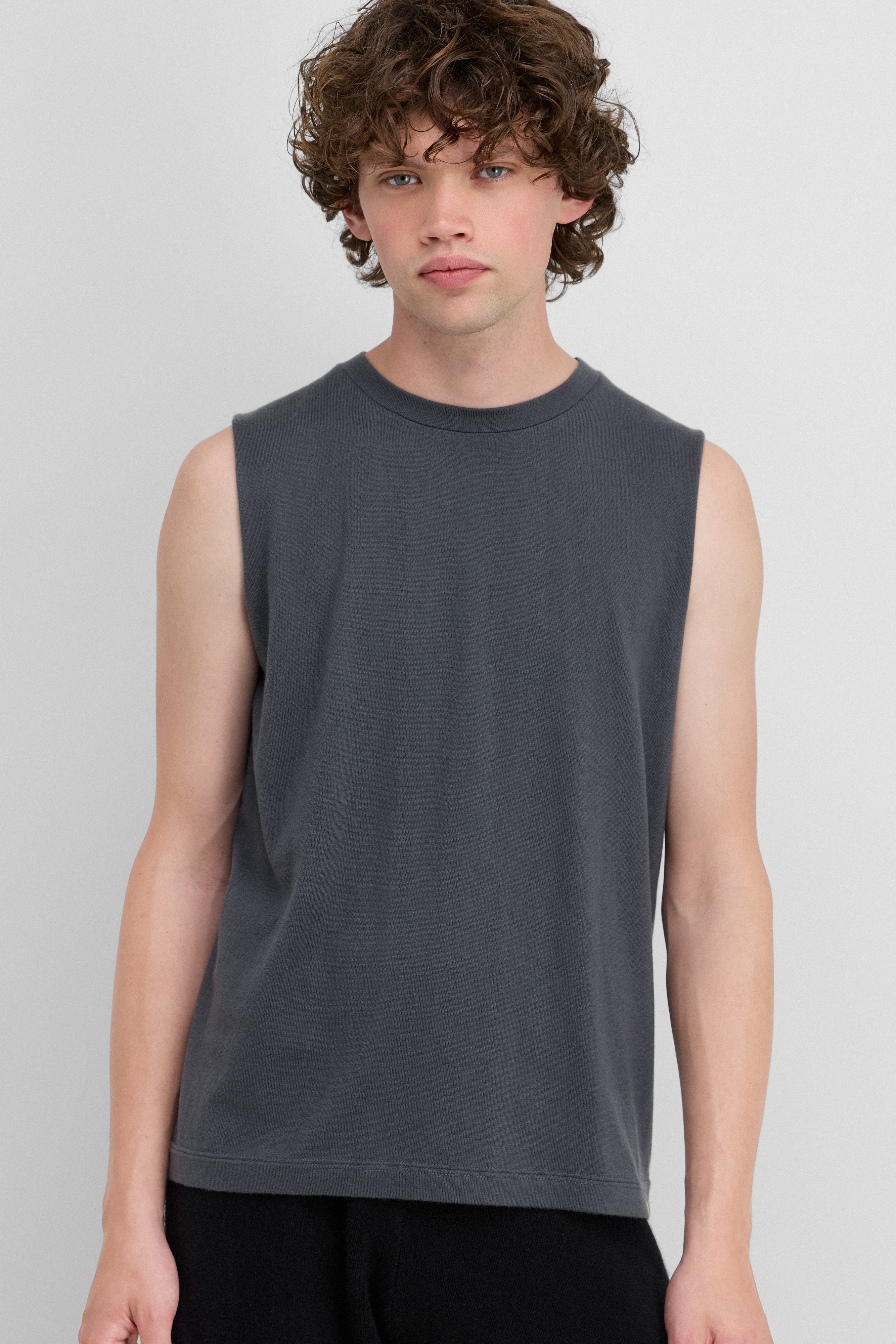 extreme cashmere cotton mesh tank top – 271 vest mesh