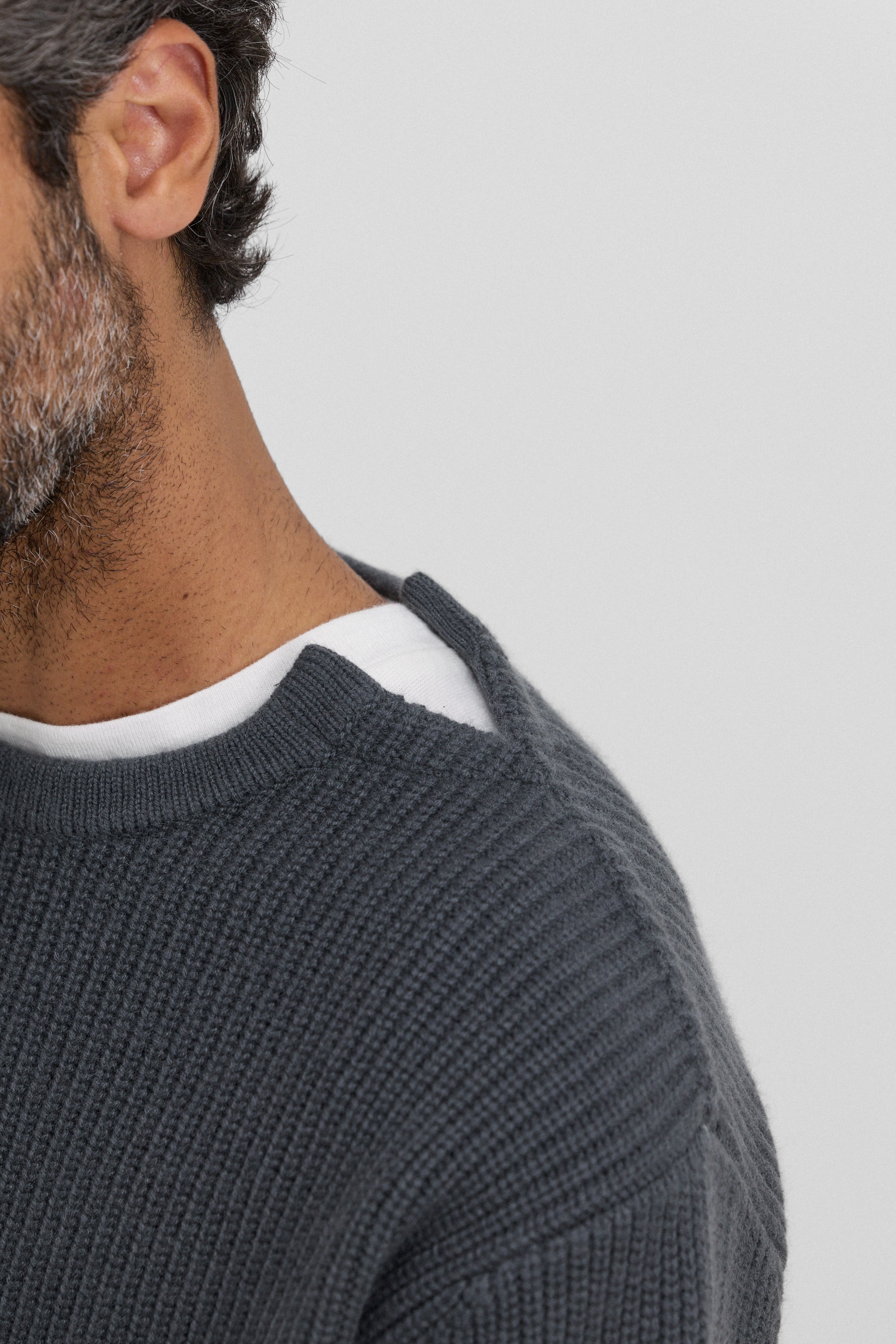 extreme cashmere crew sweater ribbed pure – 356 you – extreme