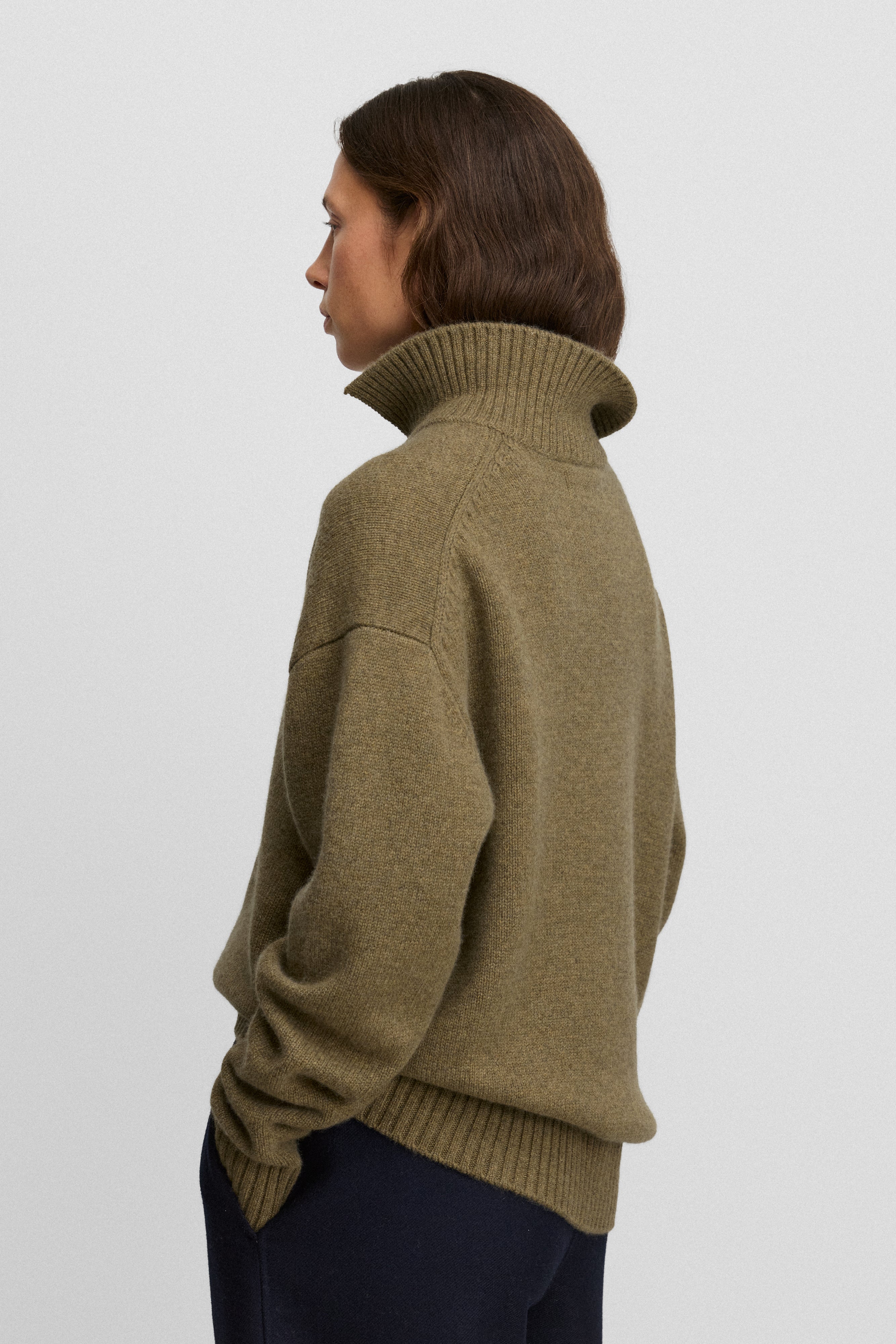 extreme cashmereニットポロシャツベージュ extreme cashmere cashmere polo-neck sweater 514 jan – extreme