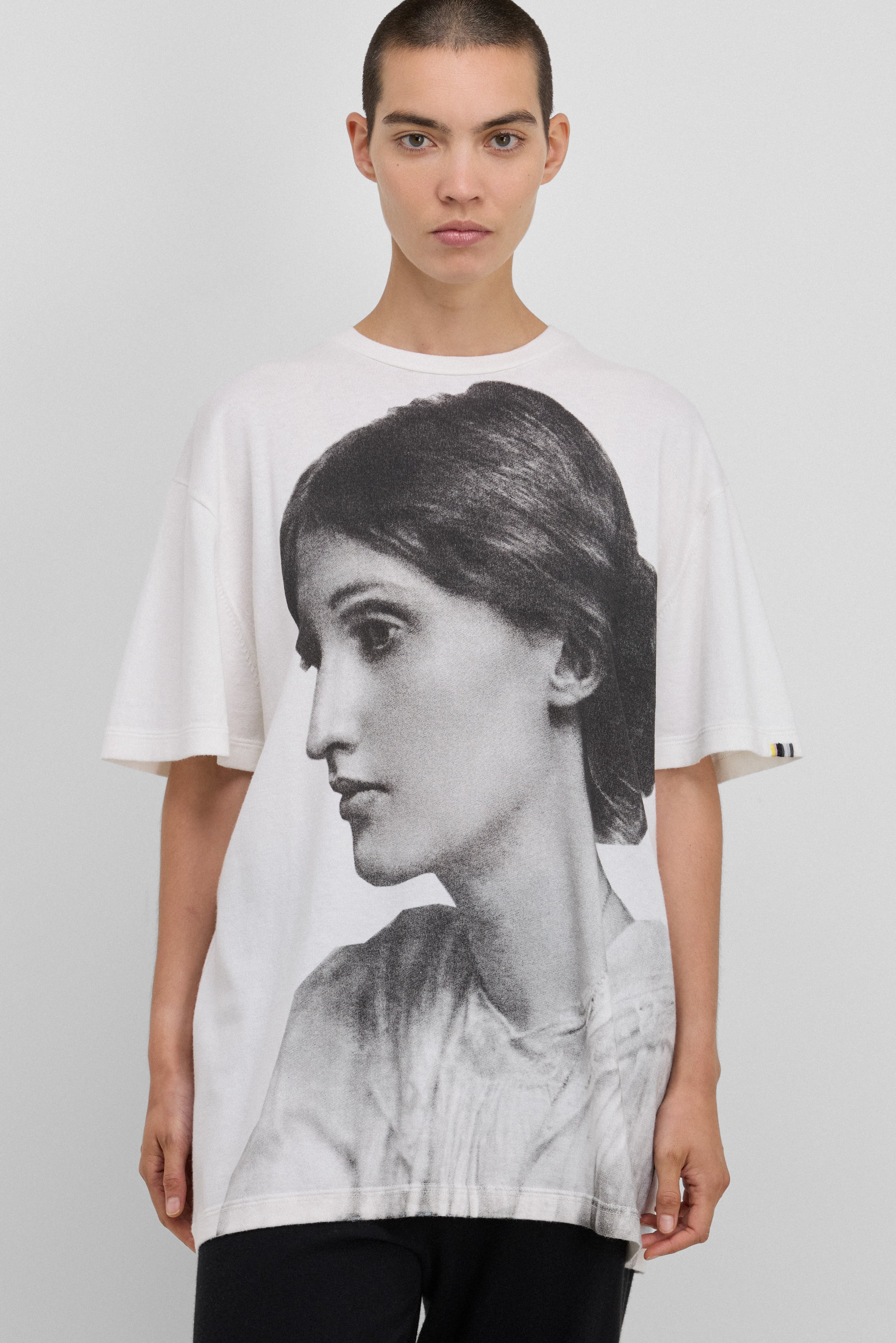 extreme cashmere t-shirt n269 rik virginia woolf print