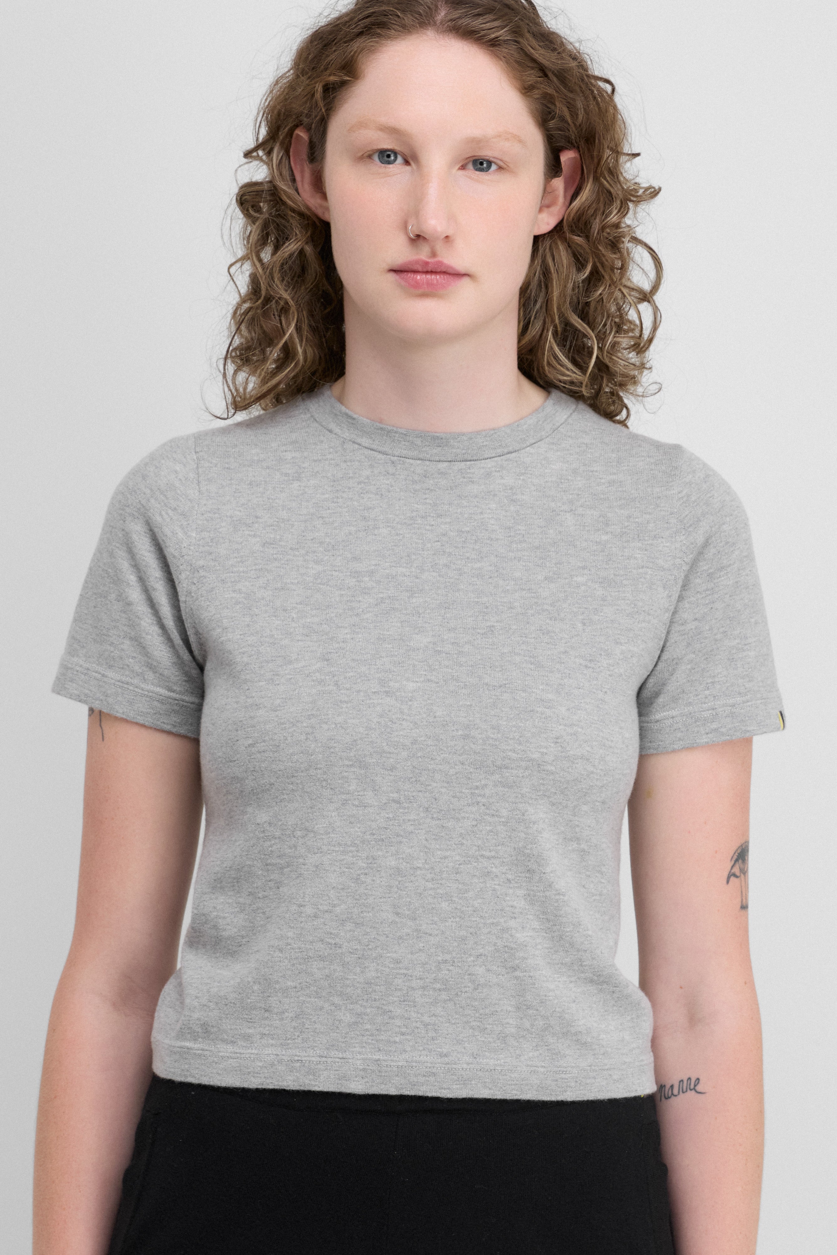extreme cashmere cotton t-shirt cropped – 267 tina