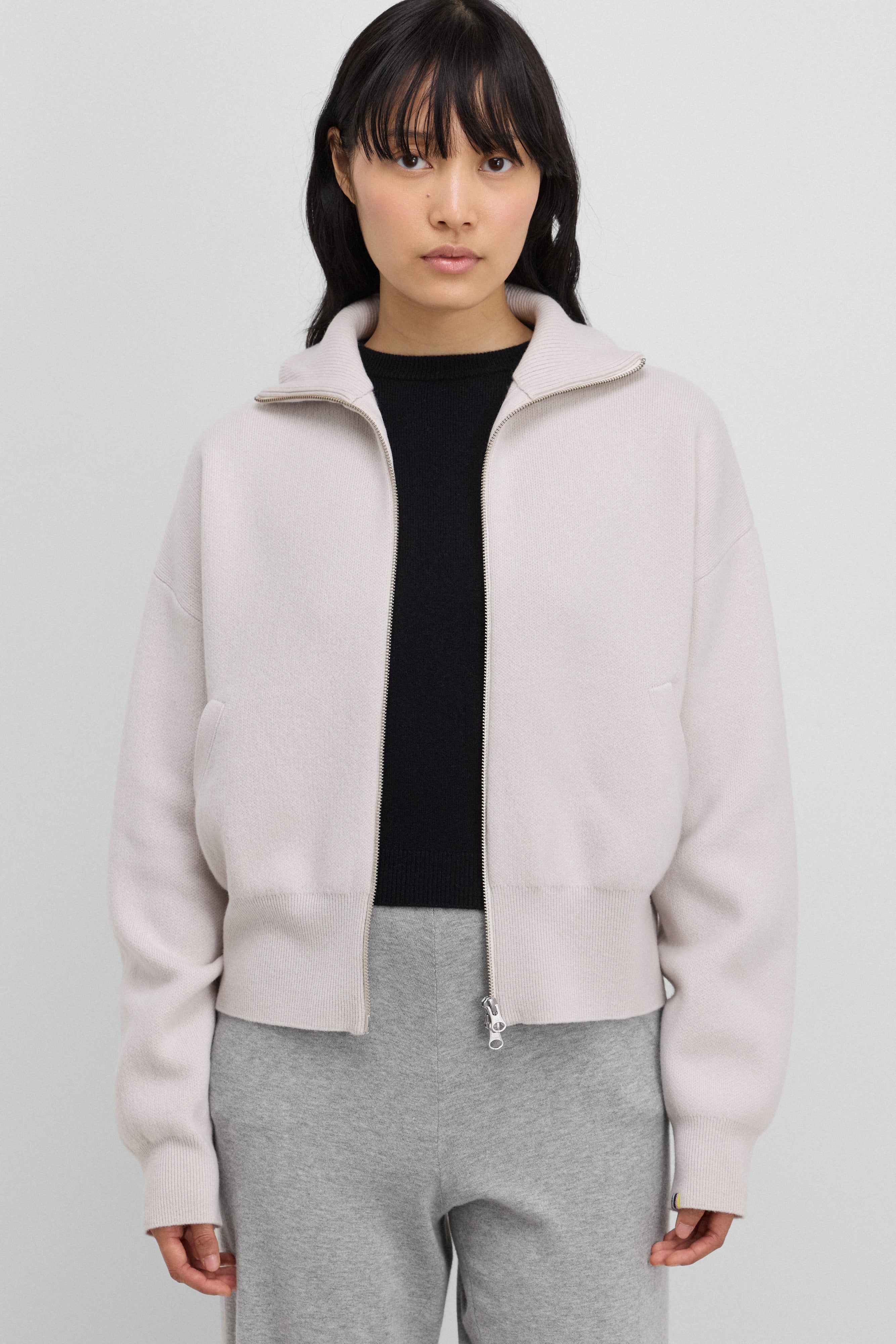 extreme cashmere zip-up cardigan pure 385 xtra cute