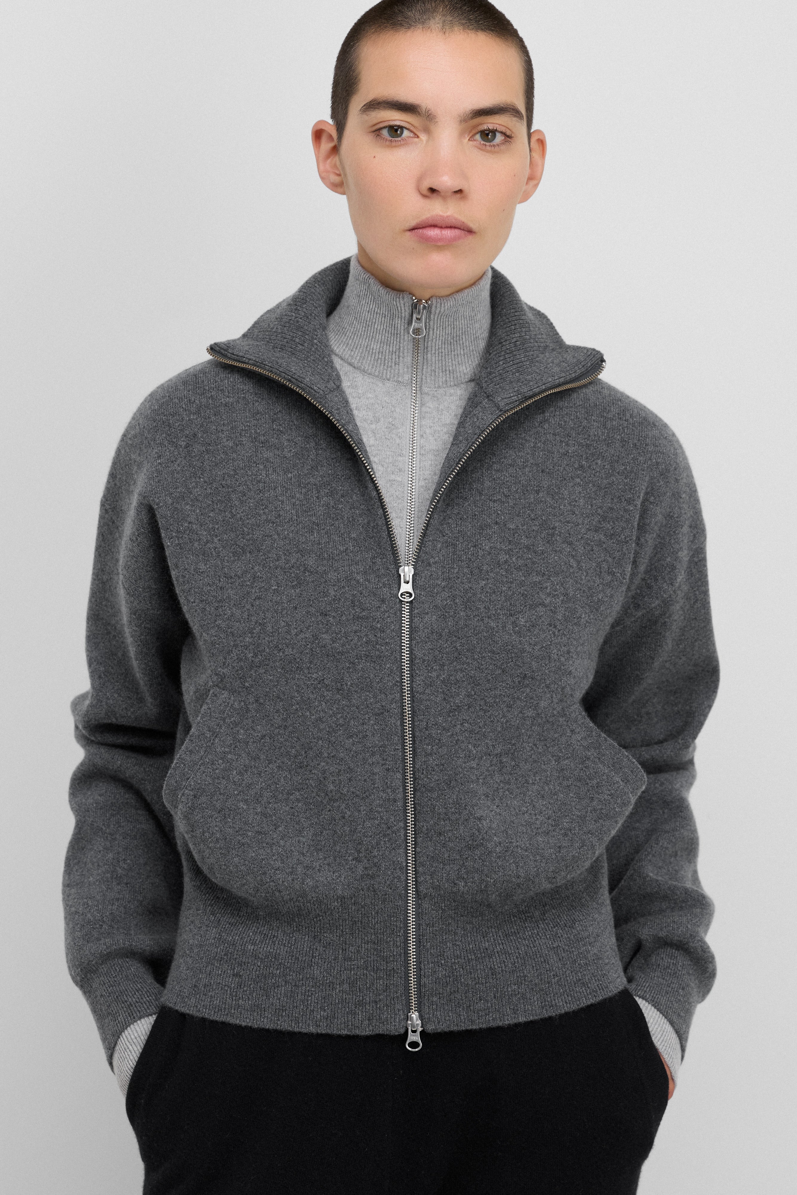 extreme cashmere zip-up cardigan pure 385 xtra cute