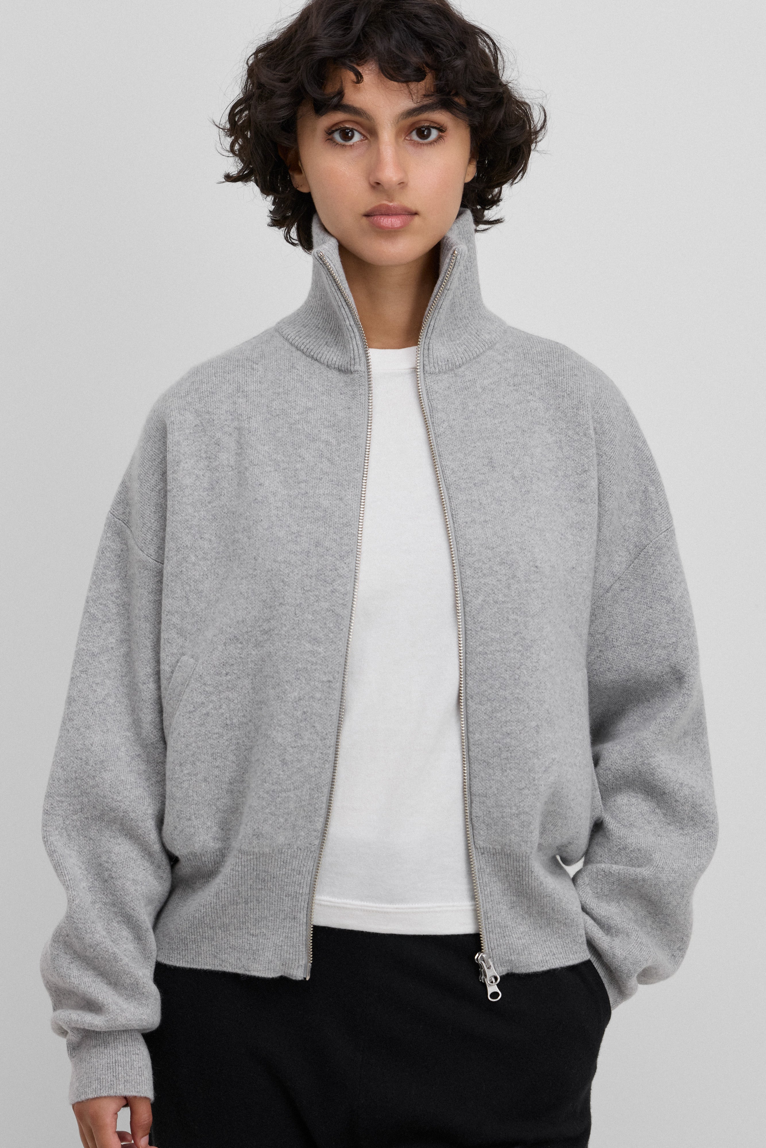extreme cashmere zip-up cardigan pure 385 xtra cute