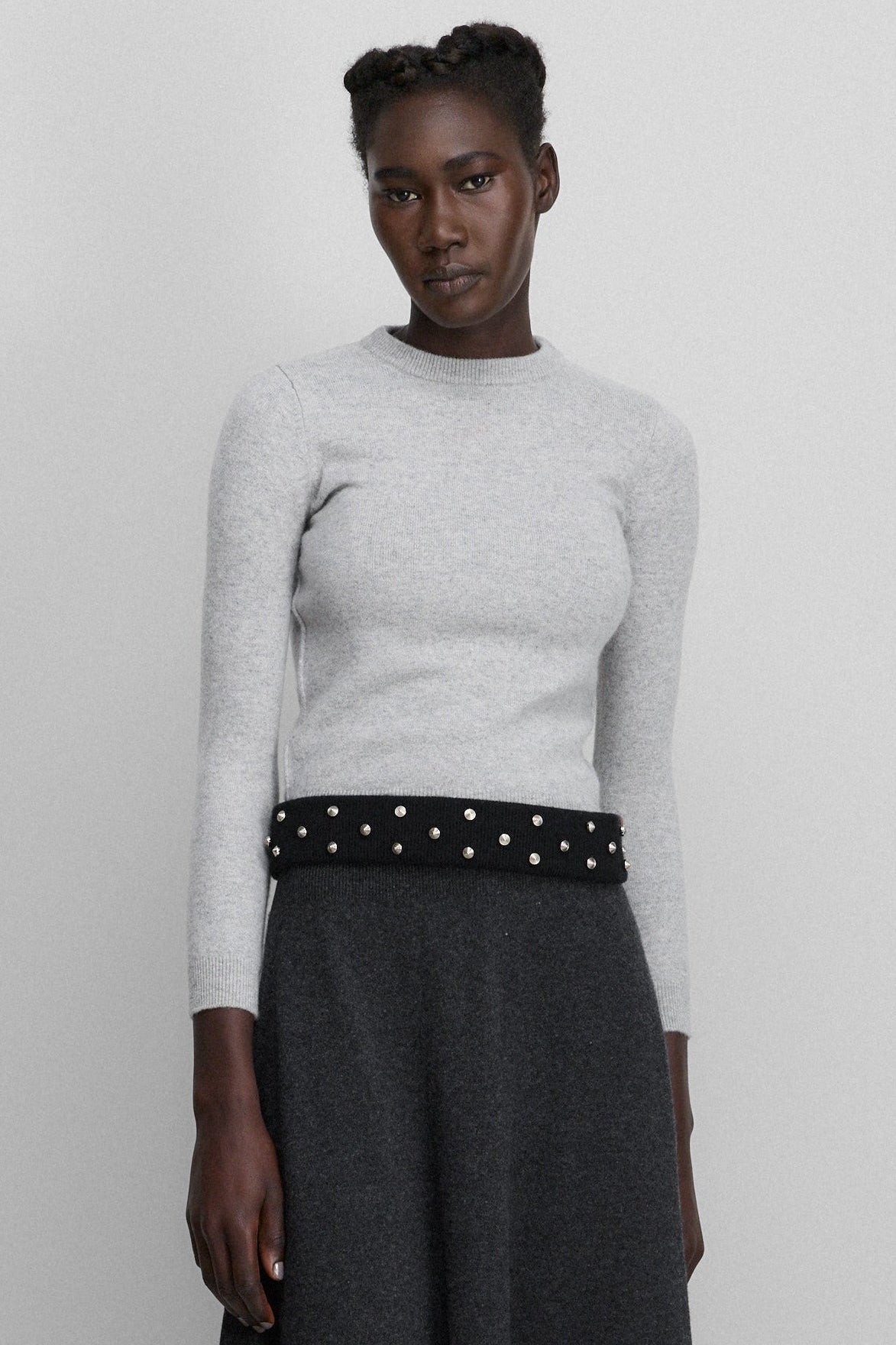 extreme cashmere petite crew sweater cropped – 98 kid – extreme