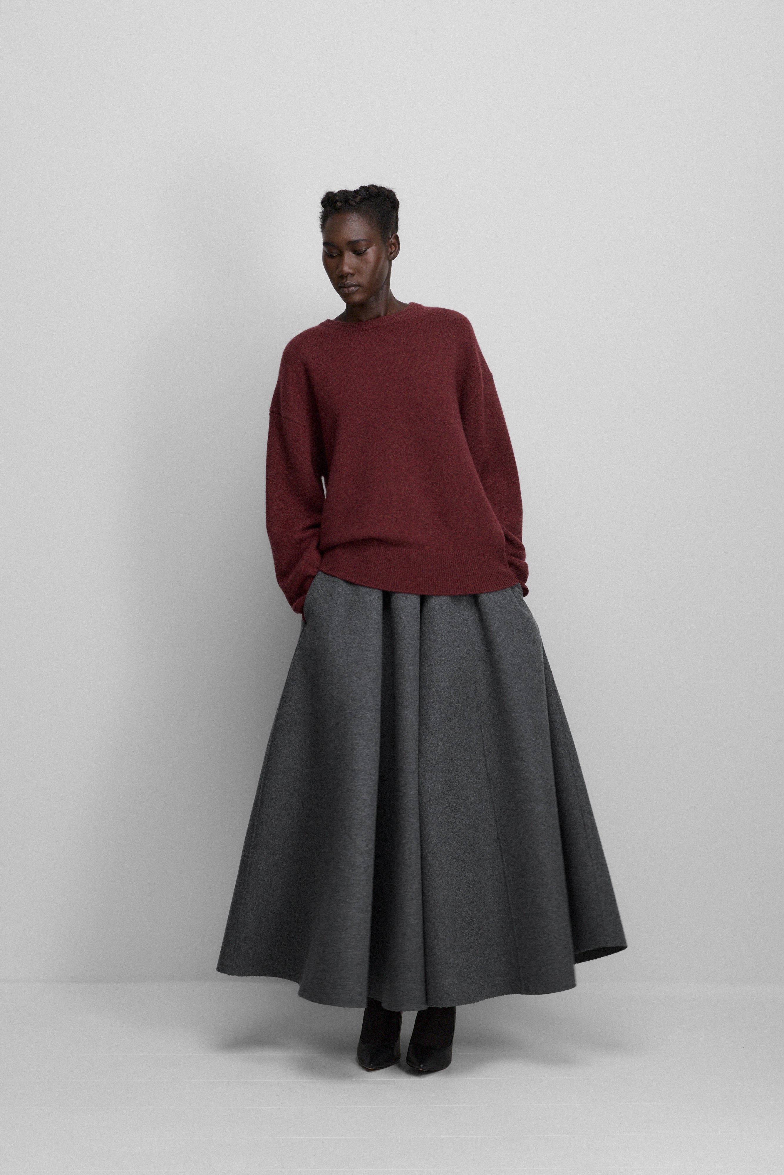 extreme cashmere ダークグレー ベスト Mサイズ extreme cashmere crew-neck sweater pure – 167 please – extreme