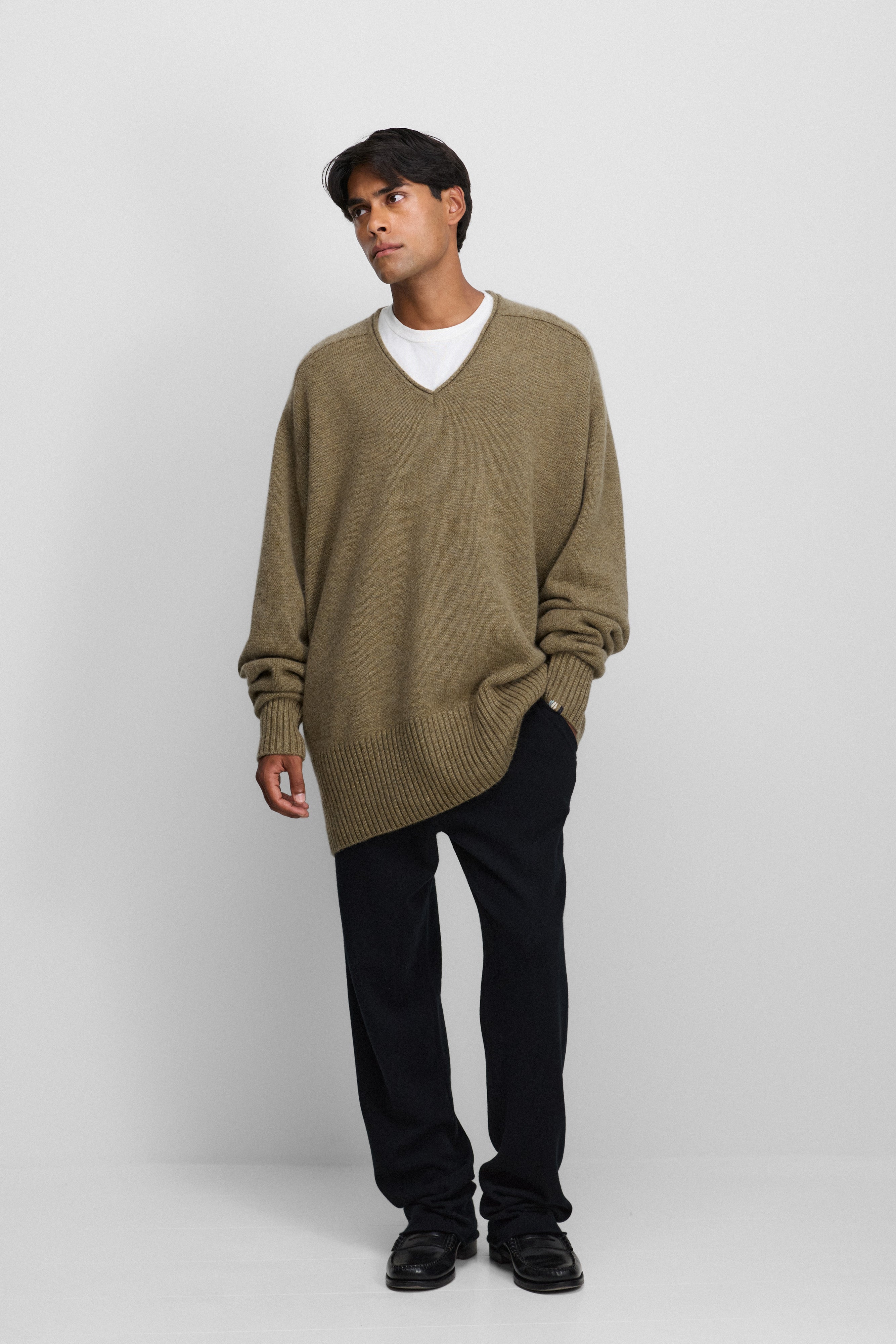 美品！extreme cashmere cami Extreme Cashmere Bourgeois Pullover - Heathered Beige | Bon