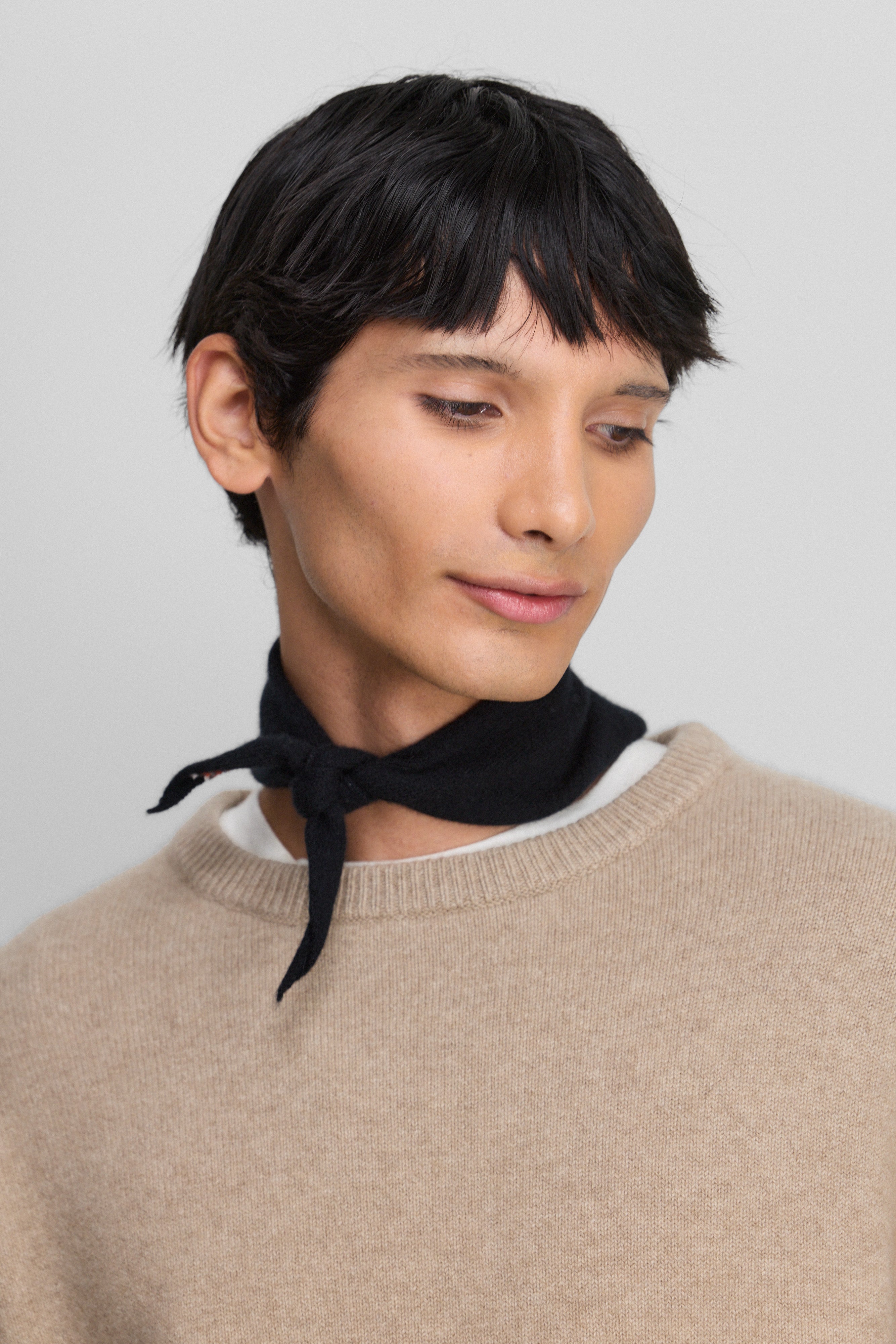 extreme cashmere triangle scarf neck tie – 441 bandanina – extreme