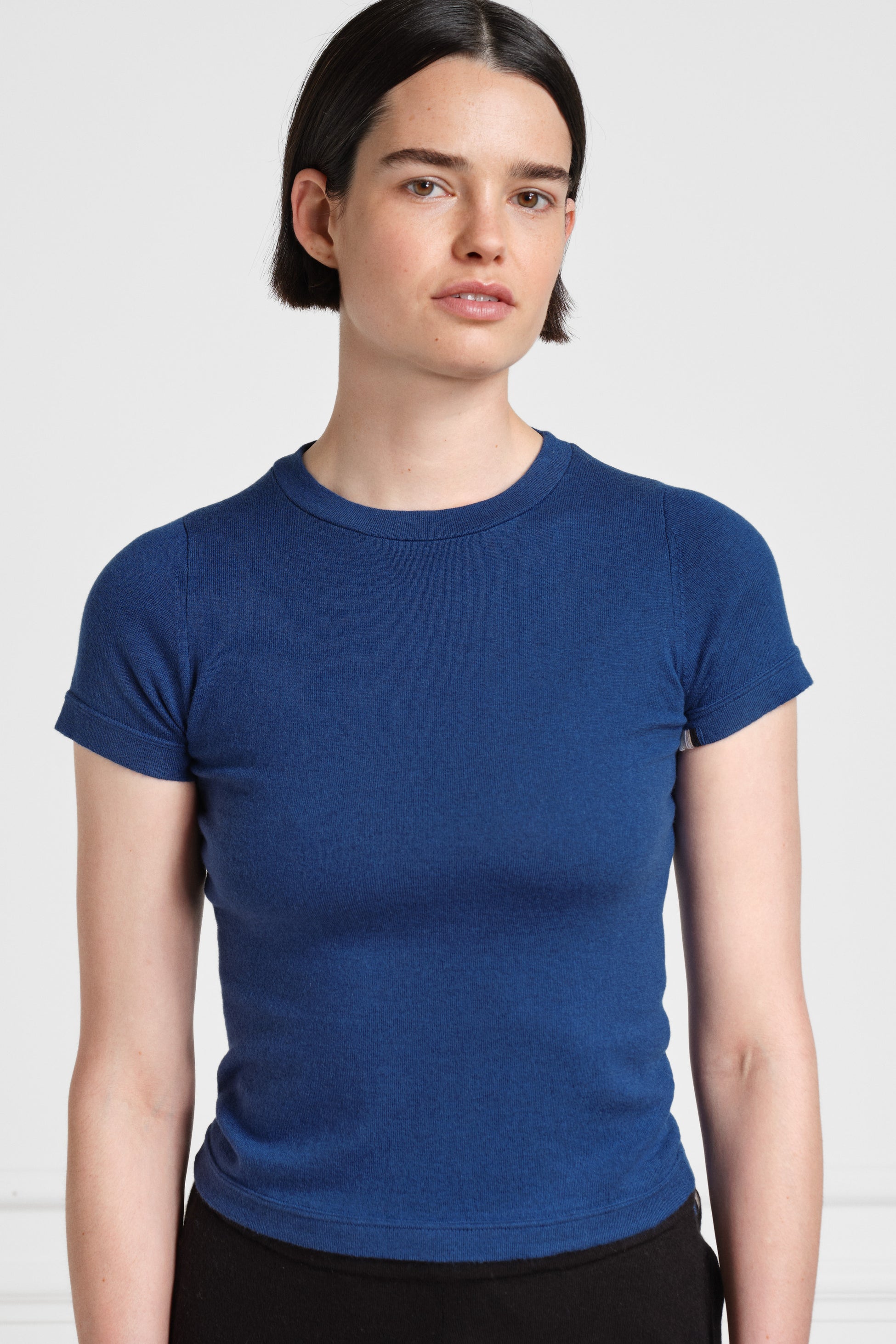 Extreme Cashmere Blue Cotton T-Shirt