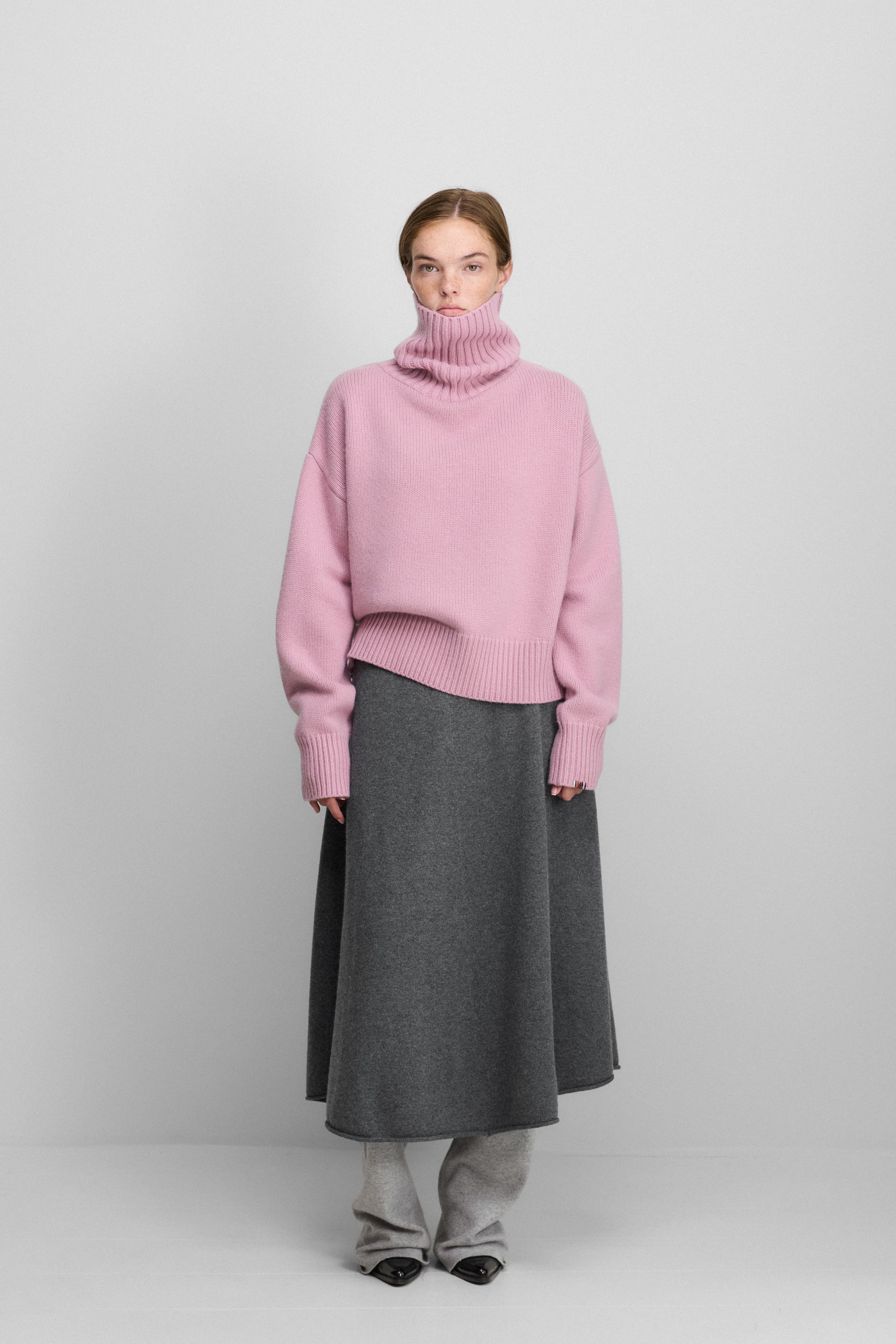extreme cashmere turtleneck sweater n434 crop xtra