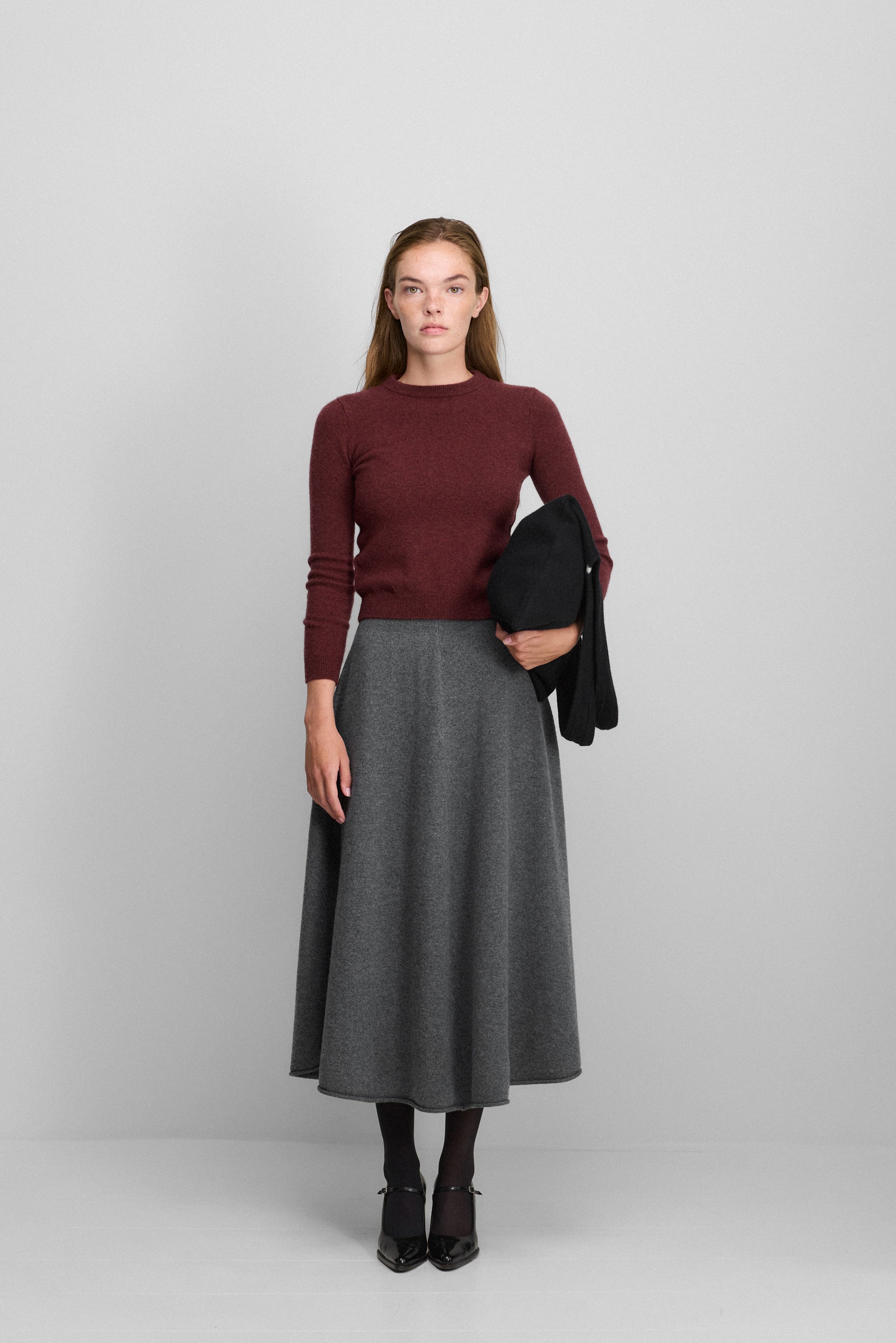 extreme cashmere petite crew sweater cropped – 98 kid – extreme