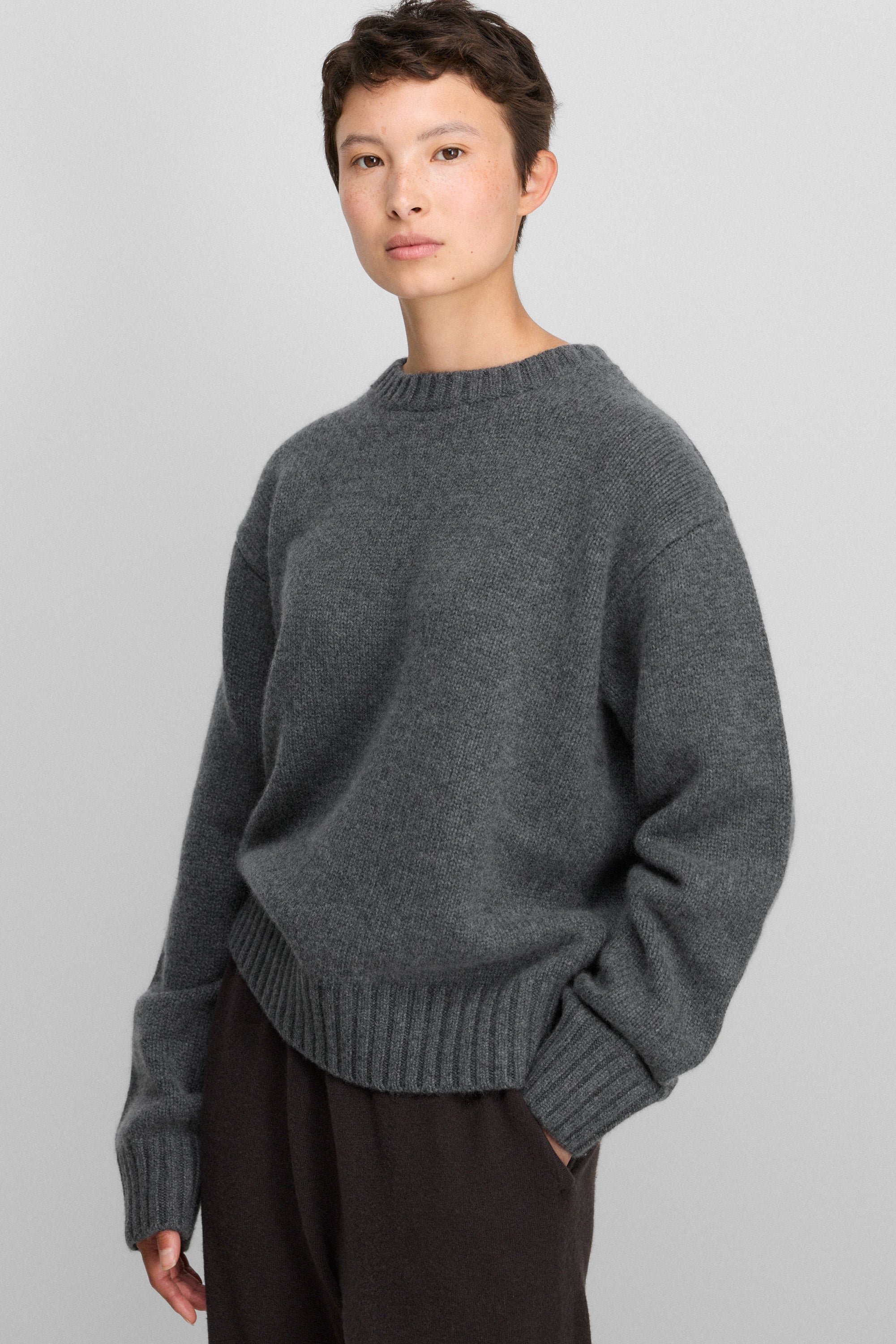 extreme cashmere crew-neck sweater pure – 373 oldie