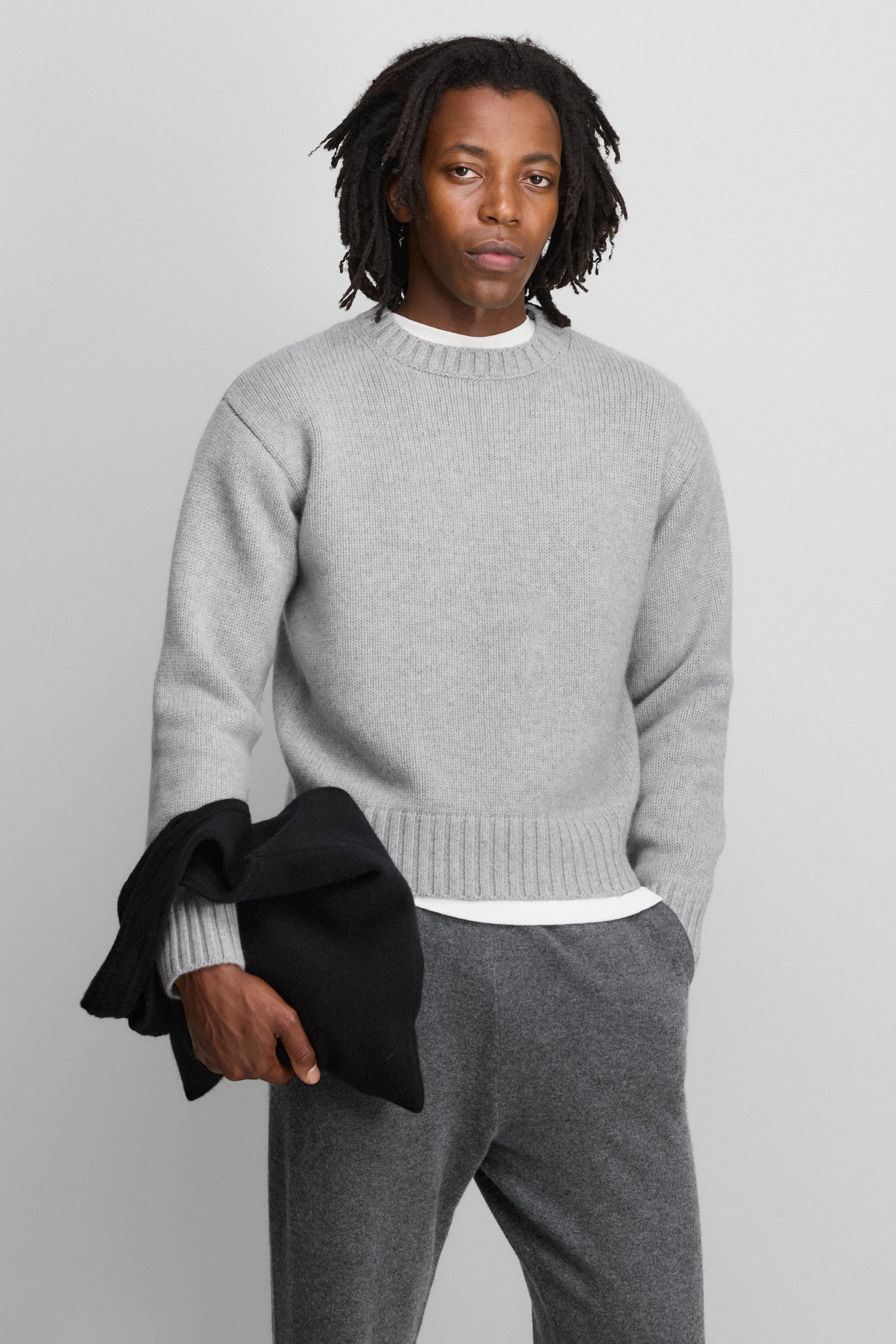extreme cashmere crew-neck sweater pure – 373 oldie