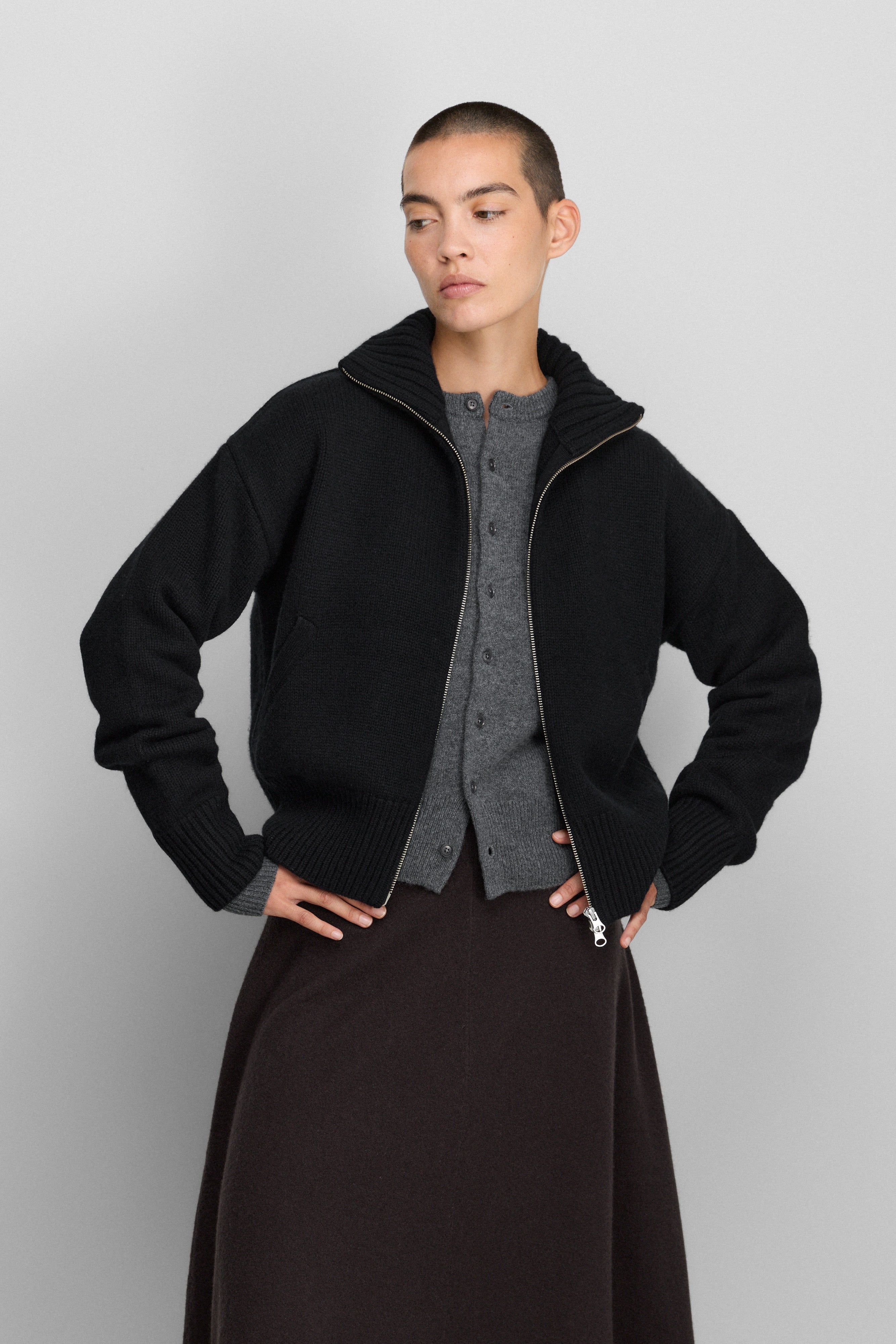 luxurious cashmere zip-up cardigans by extreme cashmere