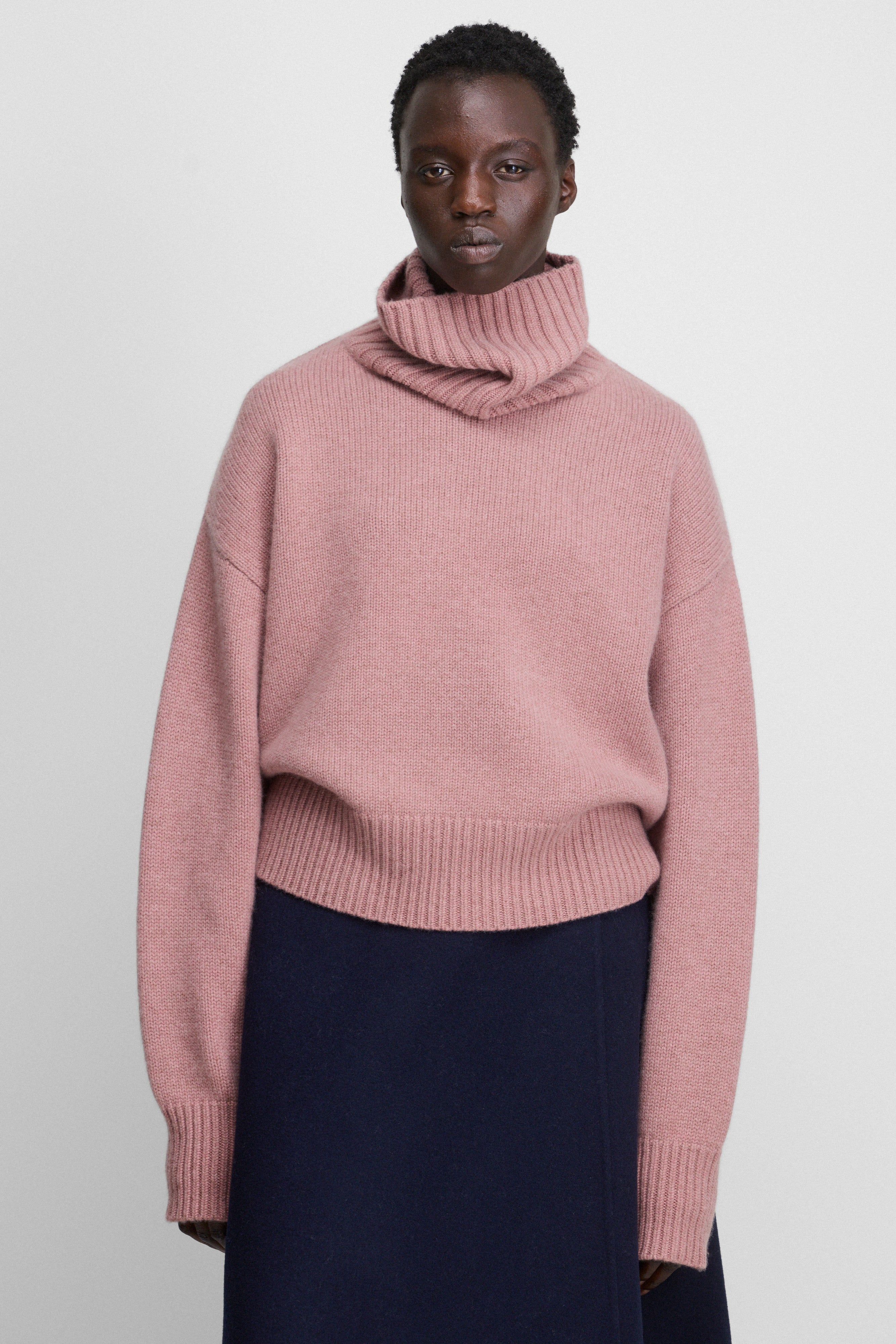 extreme cashmere turtleneck sweater n434 crop xtra – extreme